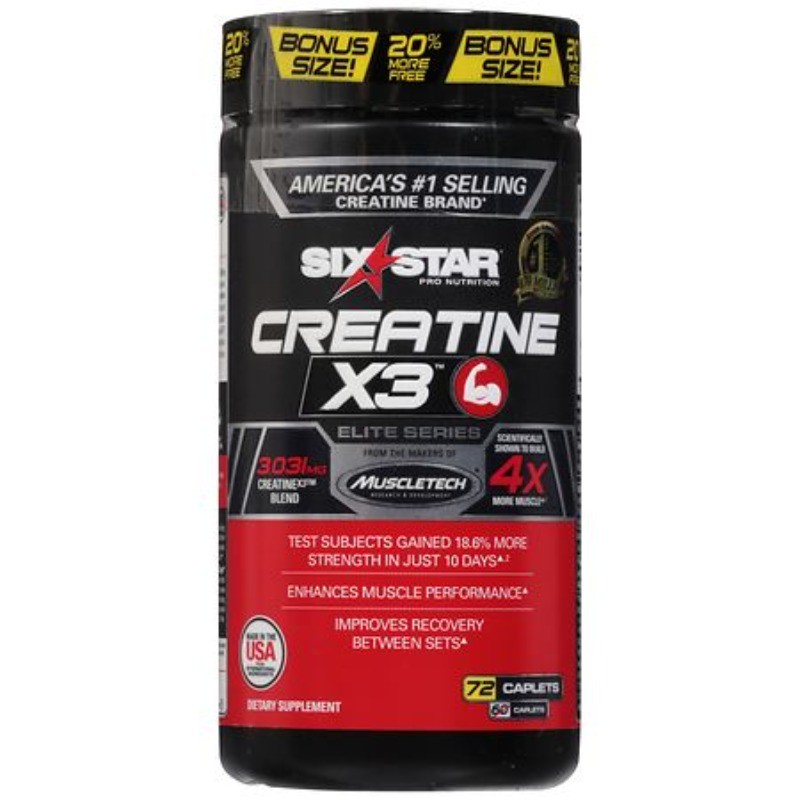 Elite Series Creatine X3 Caplets 60.0 ea