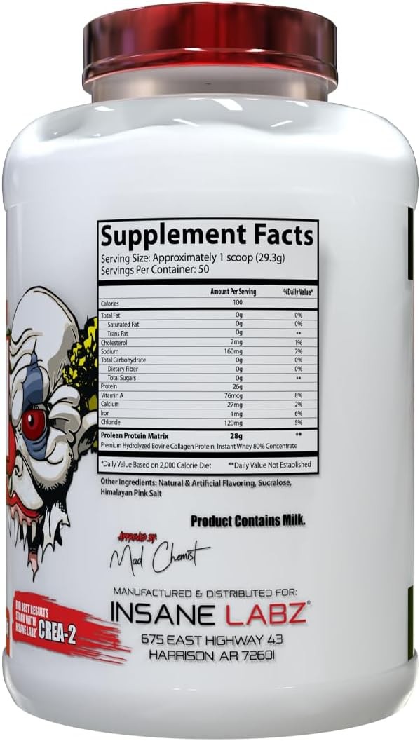 Insane Labz ProLean Protein & Whey | 26g Protein 50 Servings Horchata 3.2 Lbs