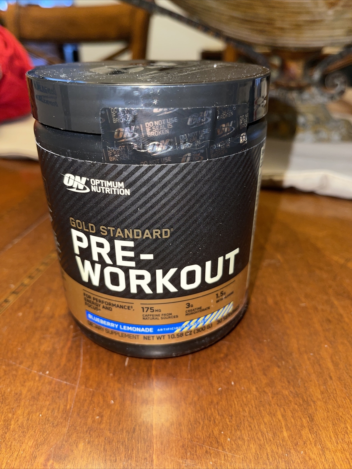 2 Packs Optimum Nutrition Gold Standard Pre-Workout Blueberry Lemonade 10.58 oz
