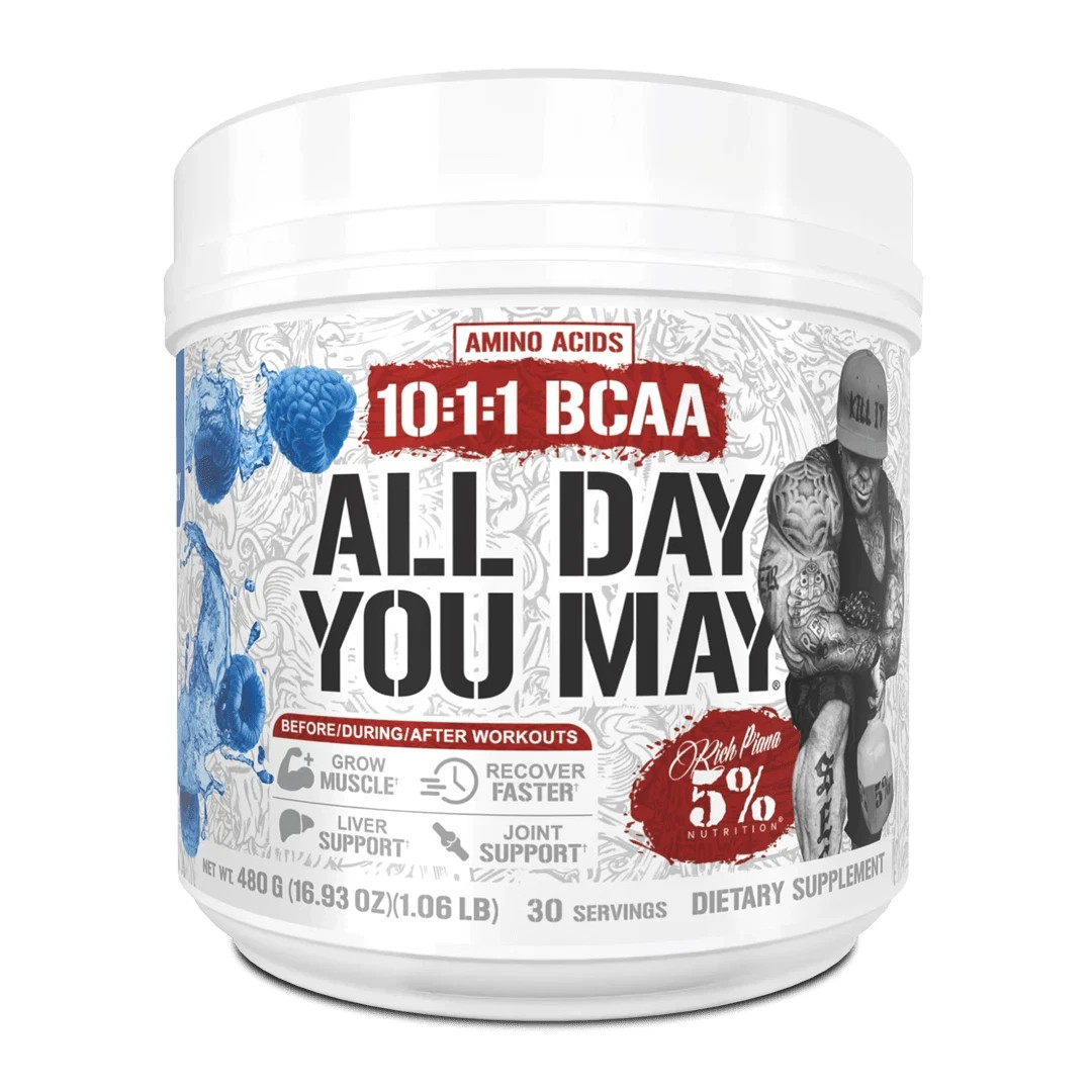 5% Nutrition All Day You May BLUE RAZ 30 servings