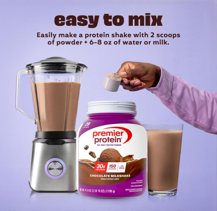 Premier Protein Powder, Chocolate Milkshake, 30g Protein, 17 Servings