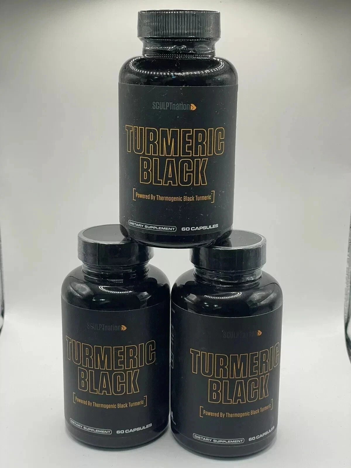 Turmeric Black Sculptnation Fatigue Muscle Build Fat Burn Bloating Treat, 5 Pack