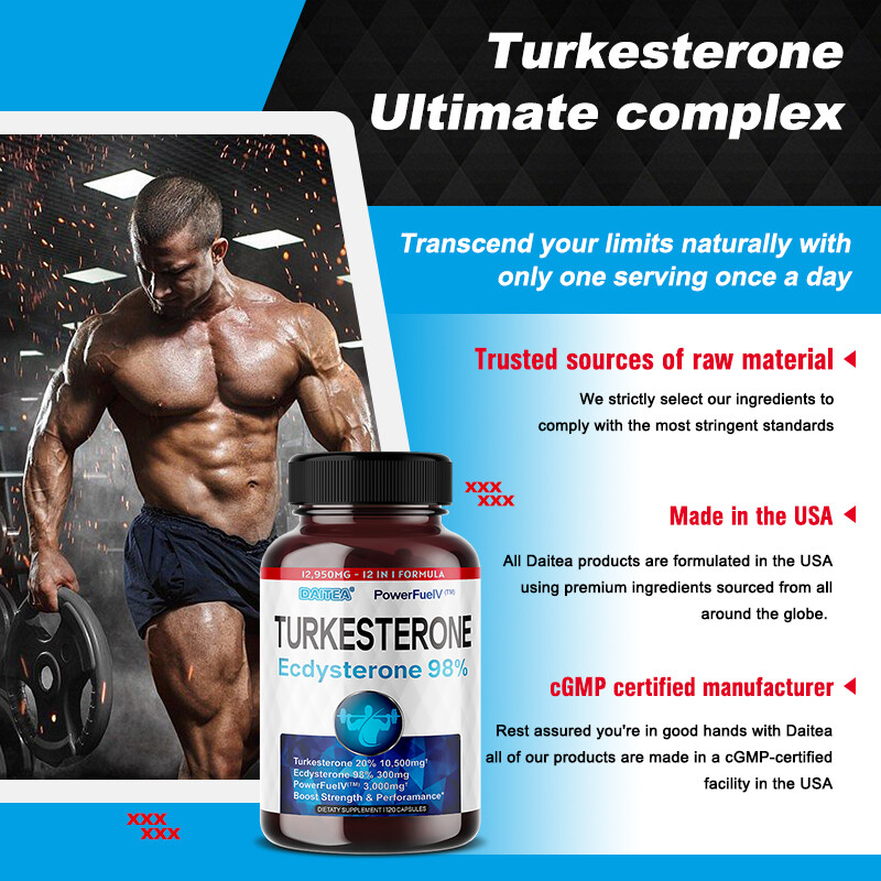 Ecdysterone 98% Supplement for Maximum Muscle Growth 30/60/120 Capsules