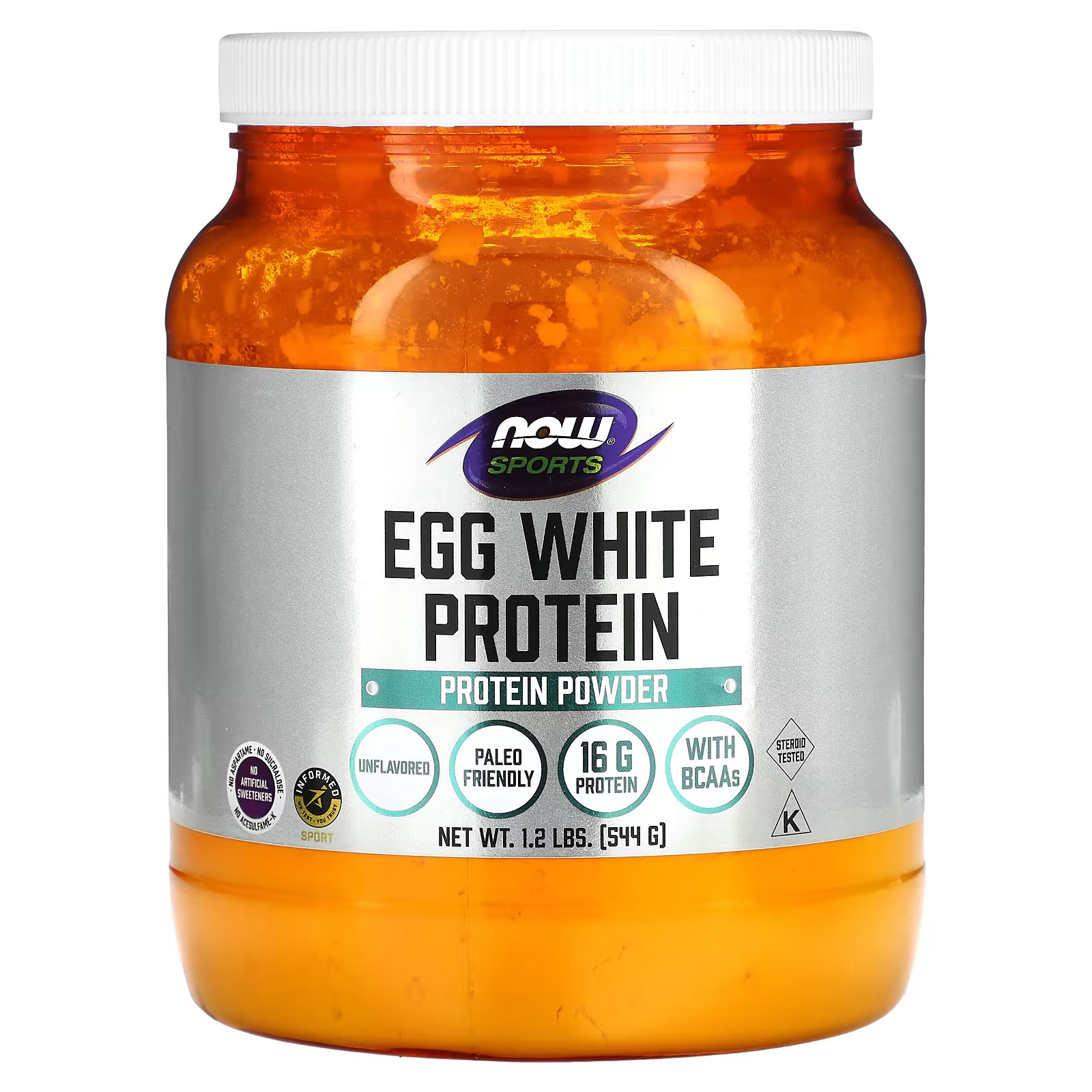 2 X Now Foods, Sports, Egg White Protein, Protein Powder, 1.2 lbs (544 g)