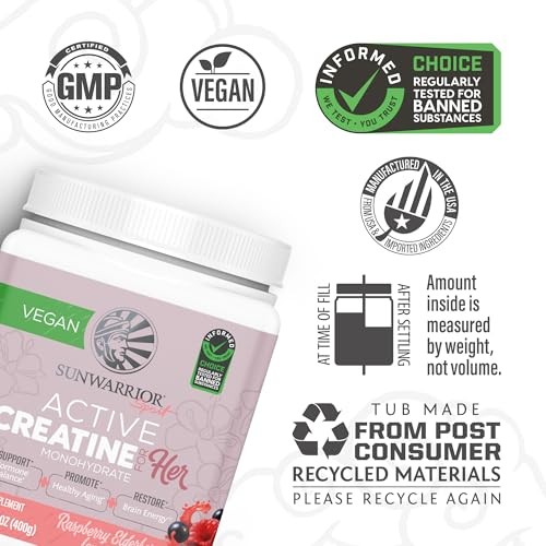 Active Creatine Monohydrate Raspberry Elderflower 14.1oz Powder