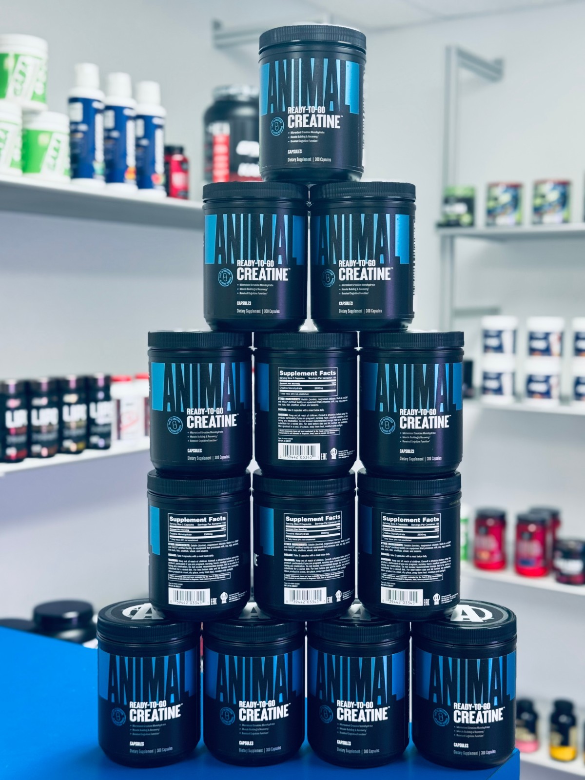 Animal CREATINE Bulk Size Micronized Monohydrate 300 Capsules – 150 Servings
