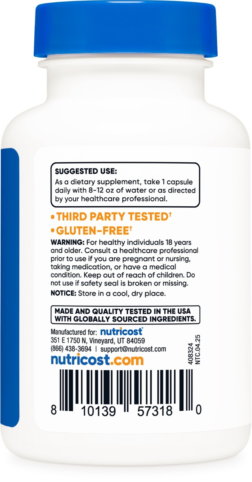 Nutricost Bioperine (Black Pepper Extract), 10mg Per Serving, 120 Capsules