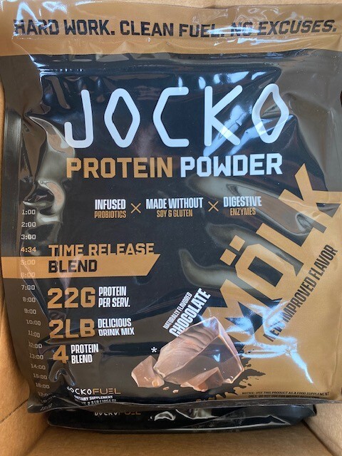 Jocko MOLK Whey Casein Protein Blend Powder 22g Protein Bag – Chocolate – 2 Lb