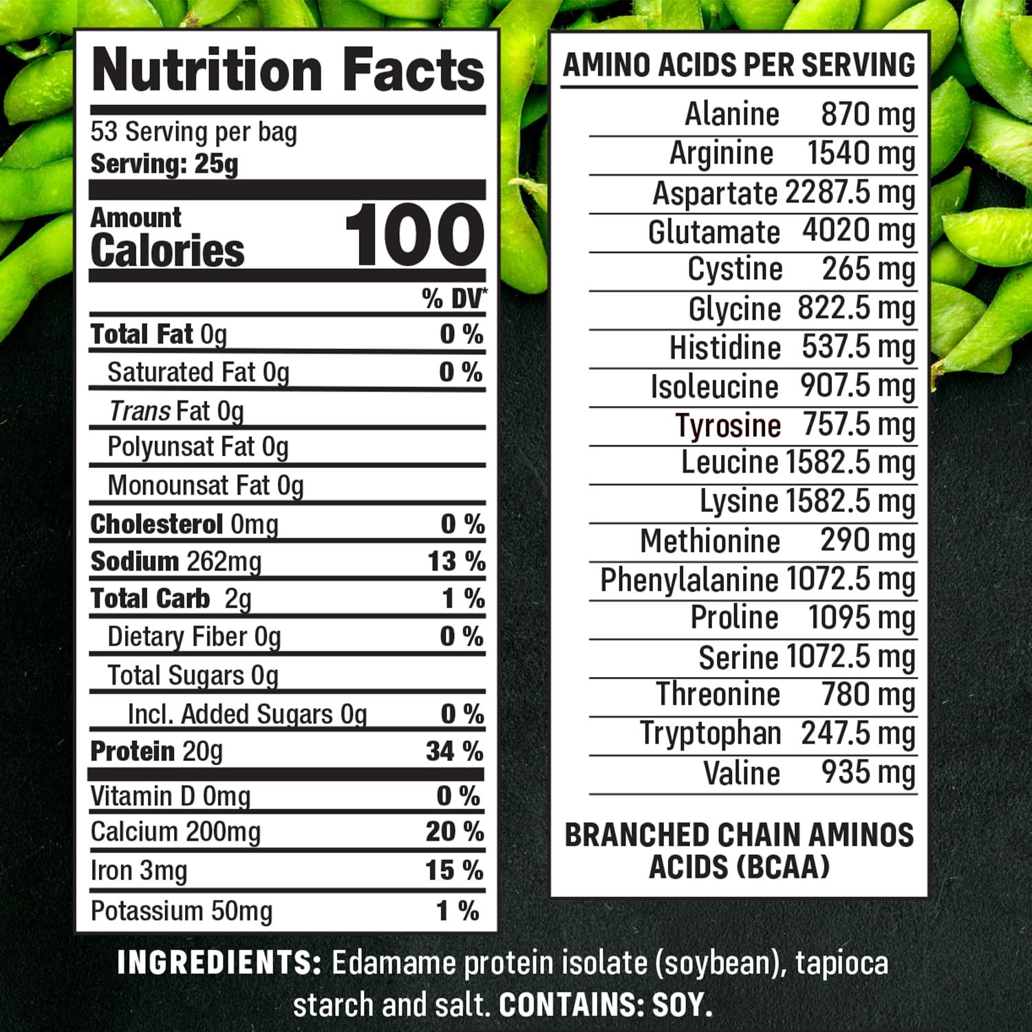 – Edamame Protein Puffs – High Zero Sugar Soy Protein Isolate Puffs 3LB – 20 …