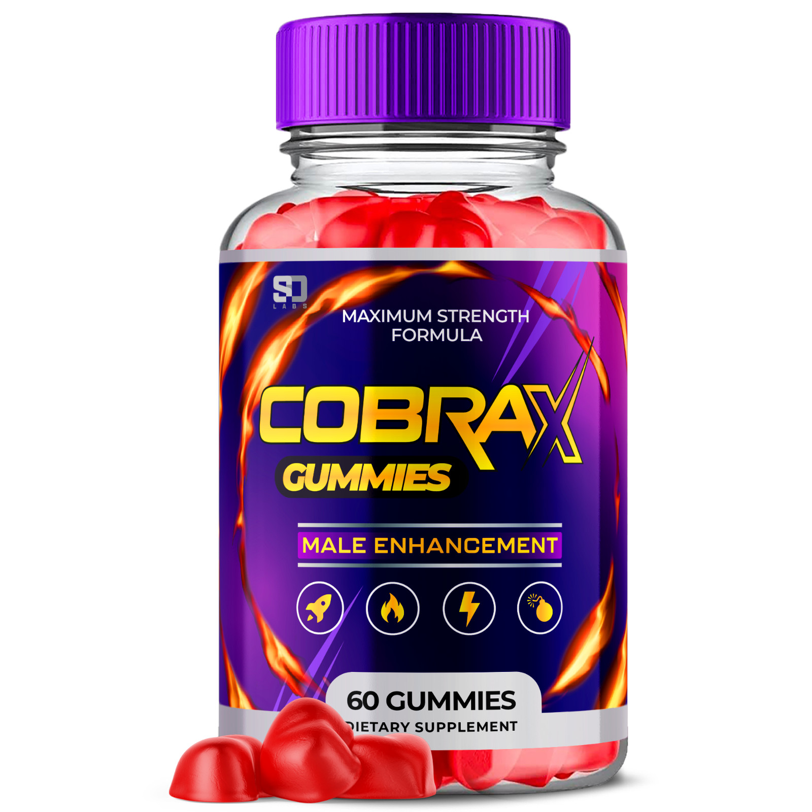 Cobra X Gummies – CobraX Enhancement Support For Men -60 Gummies (1 Pack)