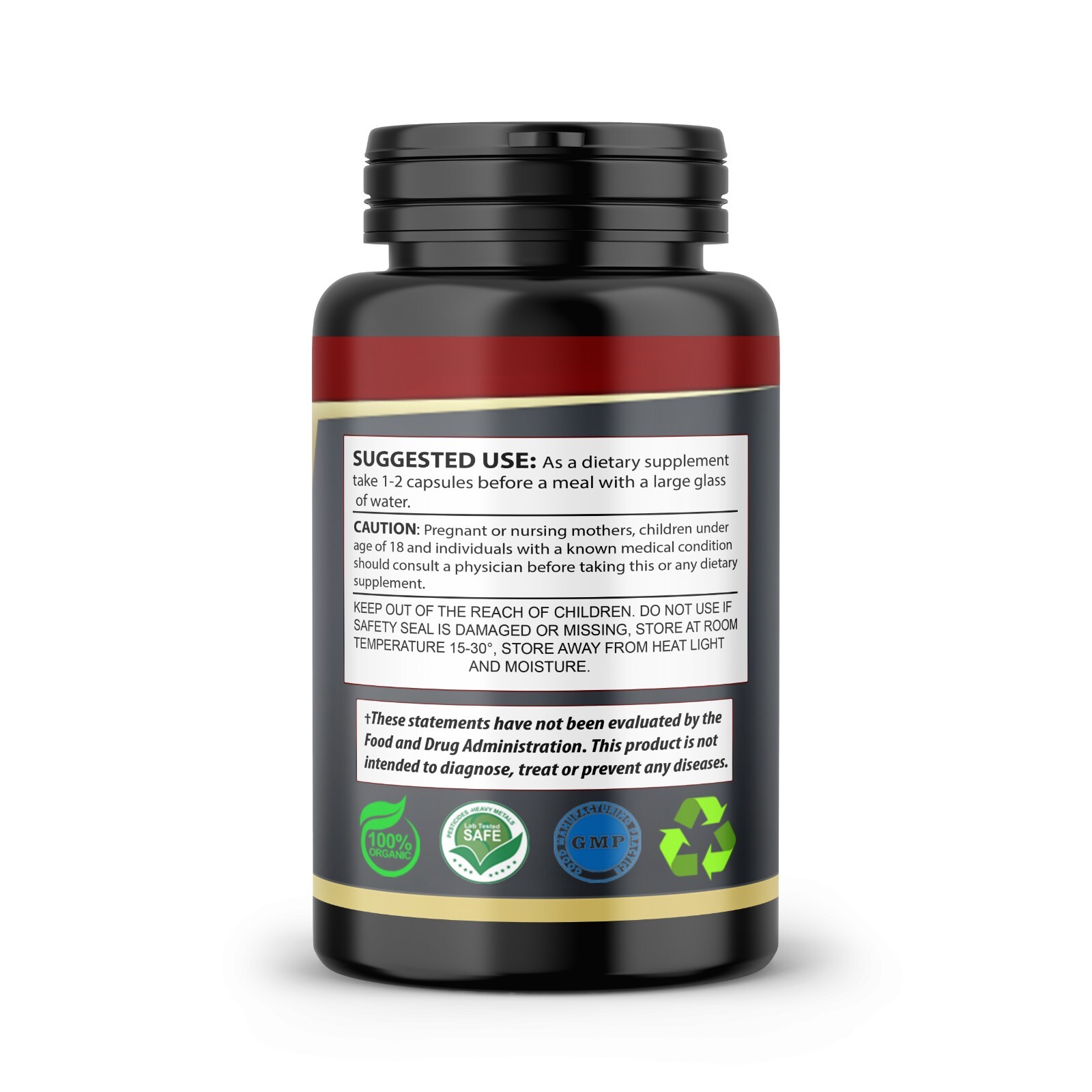 Testosterone Booster Test Men Stamina Energy Performance Pill 60 Capsules