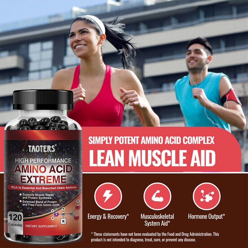 L-Leucine,Bcaa,Amino Acids Support Muslce Gainer Muscle Recover 120 Capsules