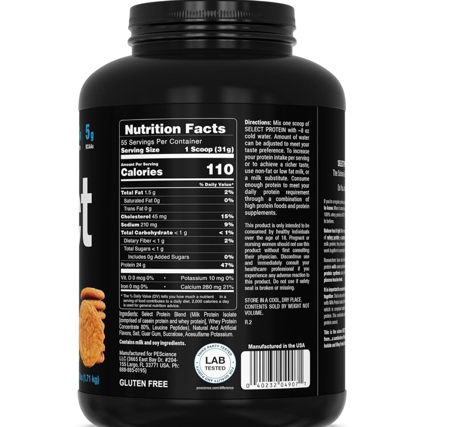 PESCIENCE SELECT PROTEIN Series 4 lb ( 55 Servings ) Snickerdoodle BEST BY 12/26