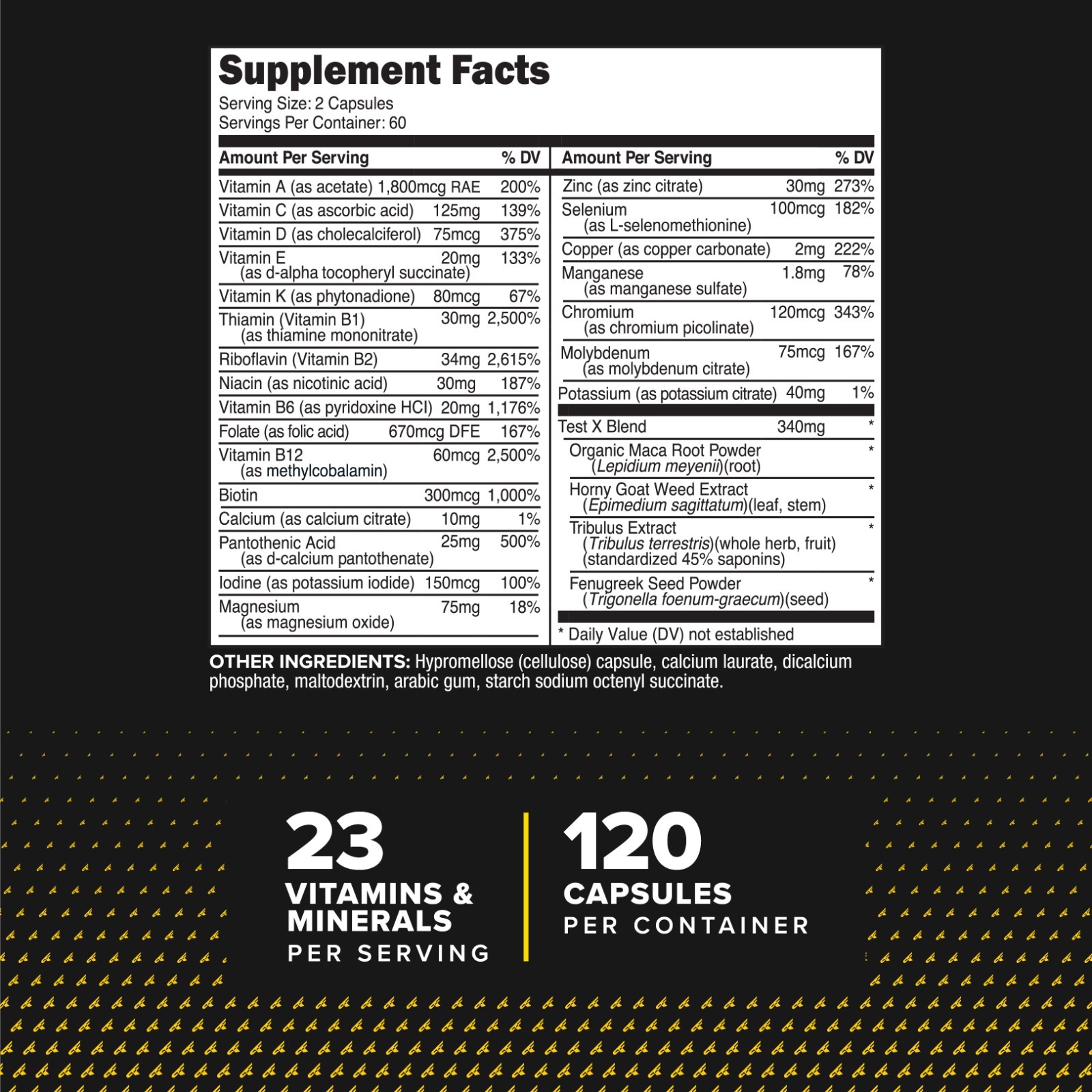 PrimaForce Multivitamin for Men (120 Capsules) – Nutritional Health Supplement