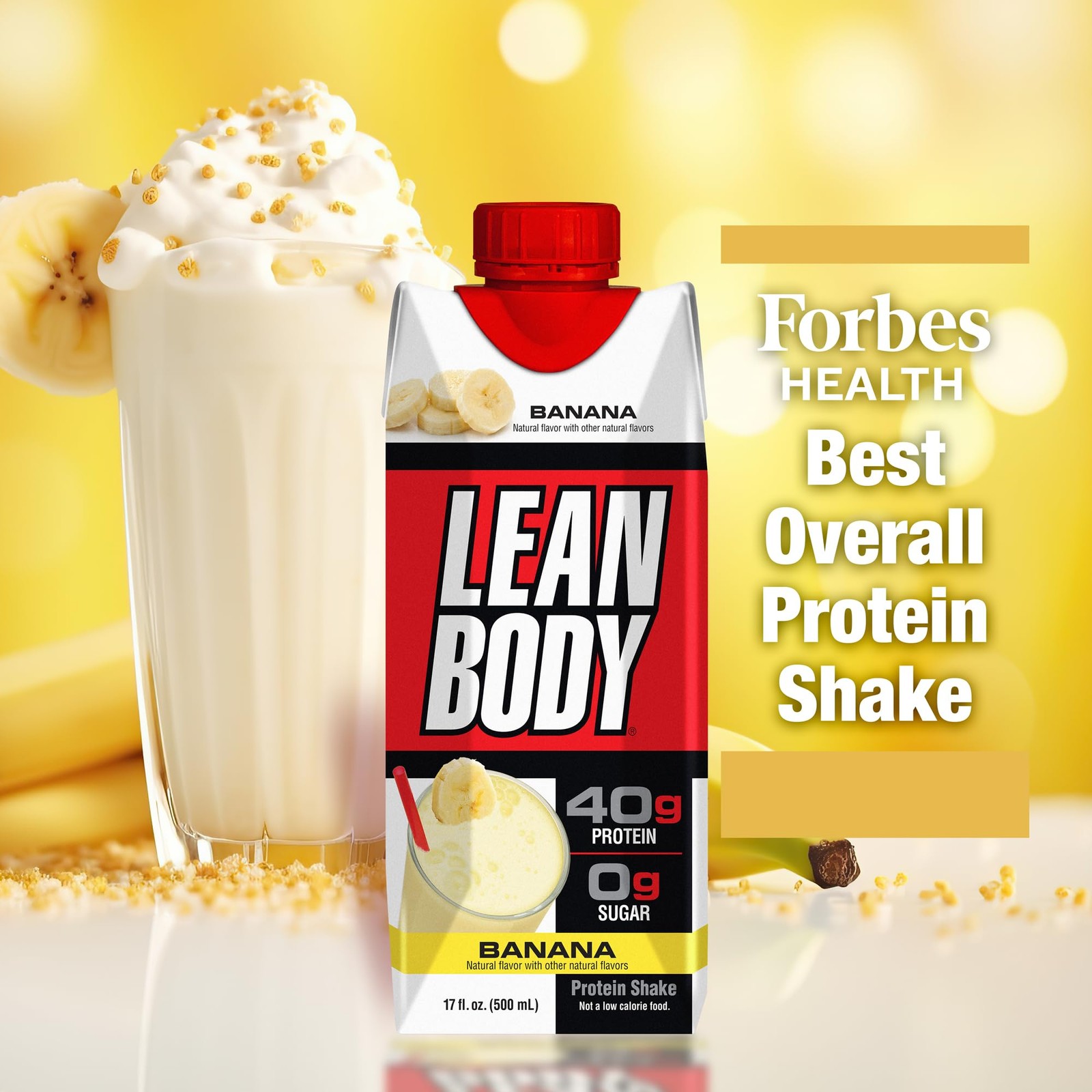 Labrada Lean Body Ready-to-Drink Banana Protein 17 Fl Oz (Pack of 12)