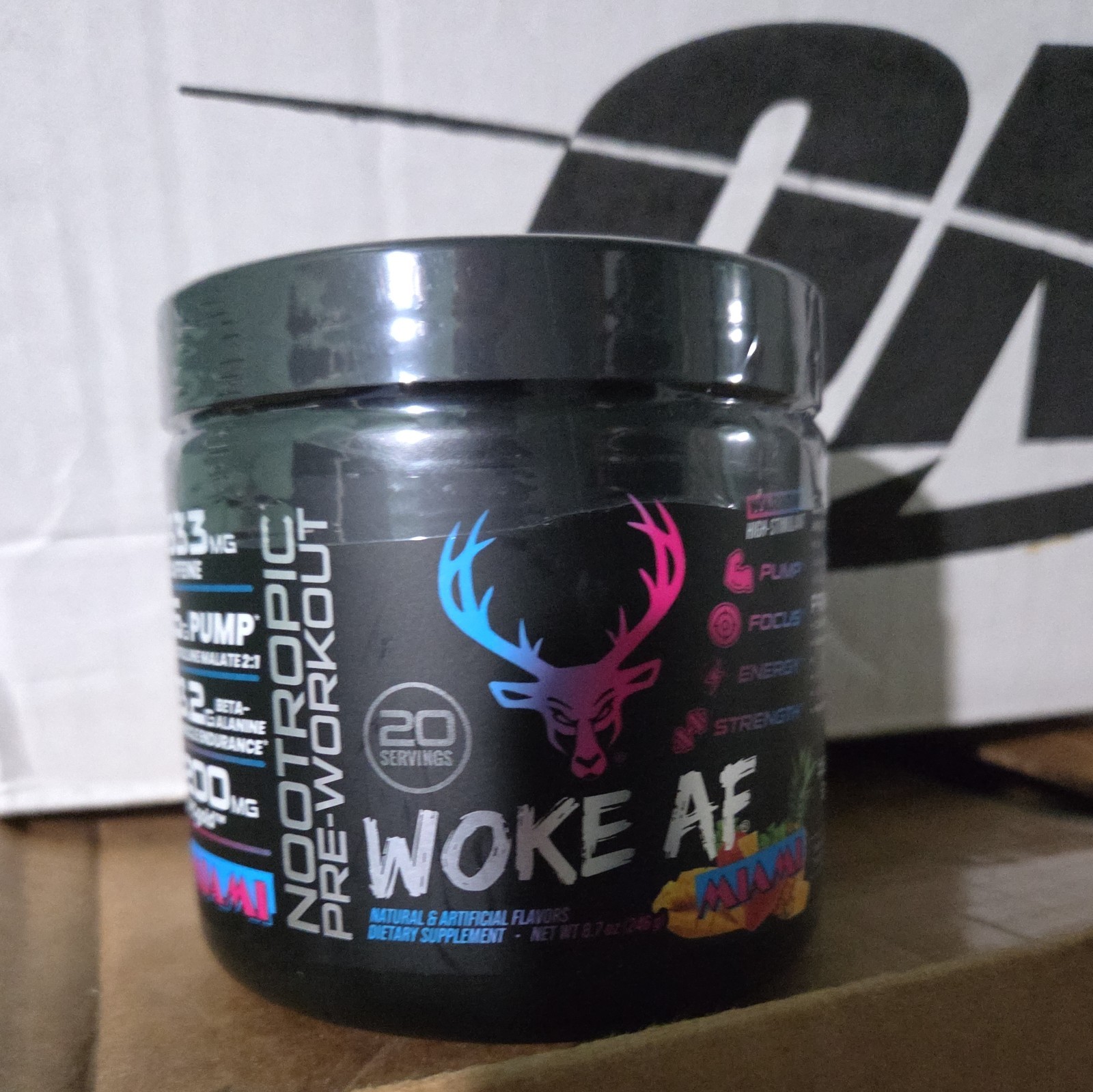 Bucked Up Woke AF MIAMI Preworkout – 8.68oz Exp 9/27