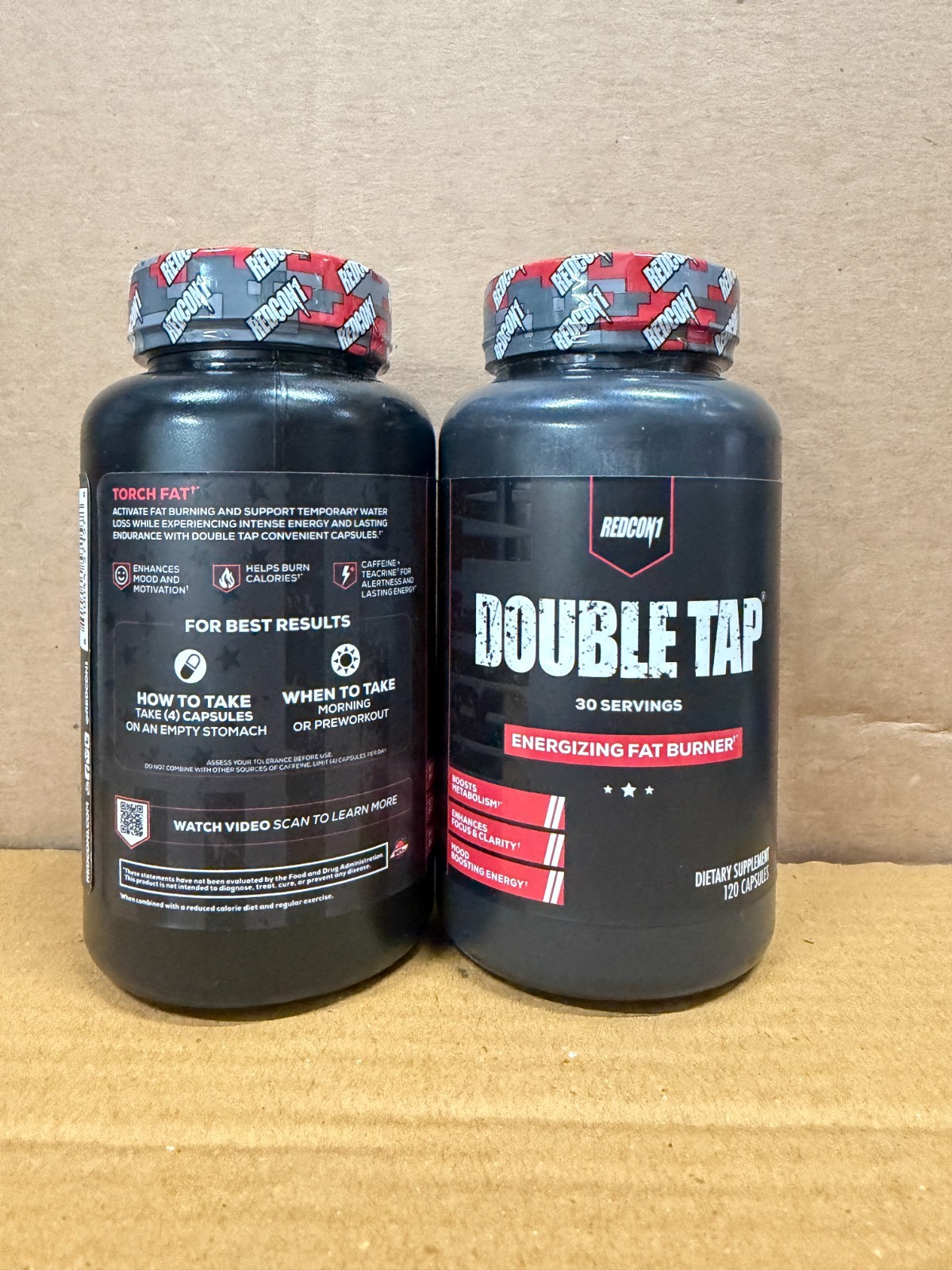 2 PACK REDCON1 Double Tap 60 Servings Total Fat Burner Free Ship NEW YEAR SALE