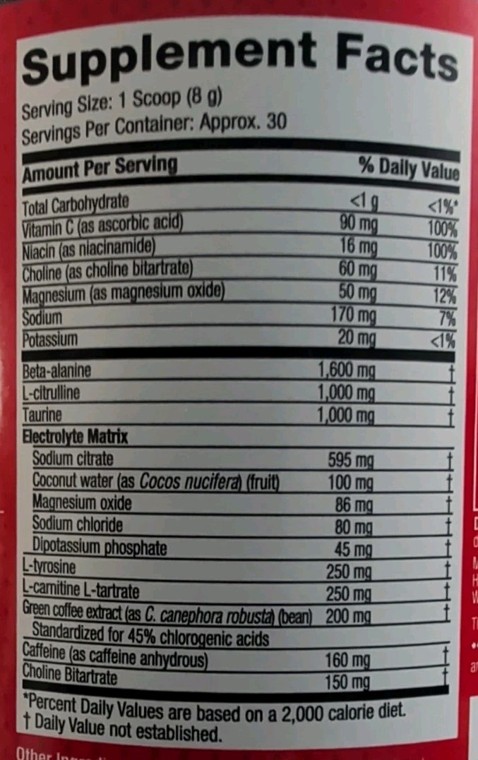 Sixstar Pre Workout Explosion Watermelon Ripped 2.0 30 Serv 240 gr 8.4oz 4/2027