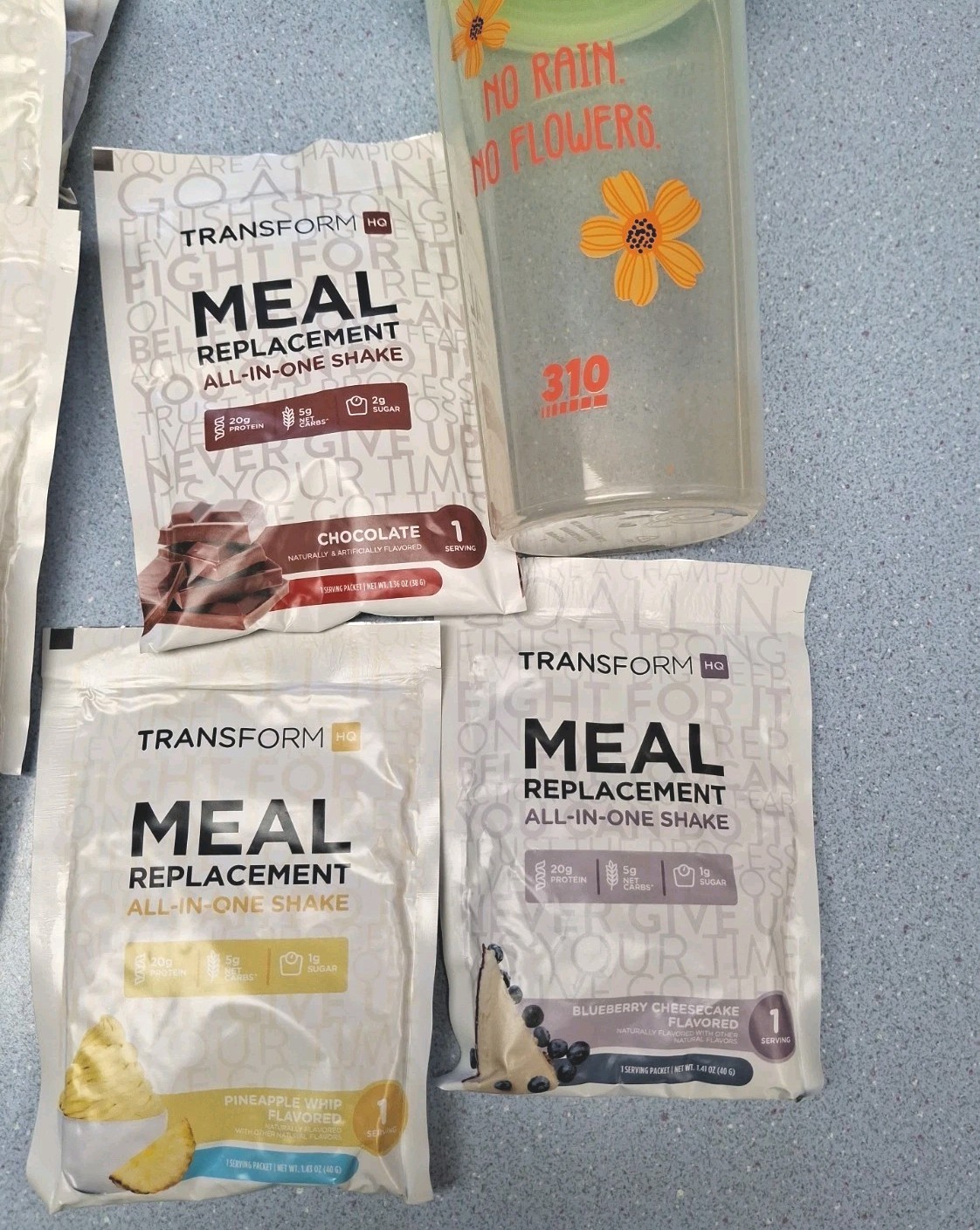 Transform HQ Meal Replacement Protein Shakes Variety Of 7 Vanilla Choc + Shaker