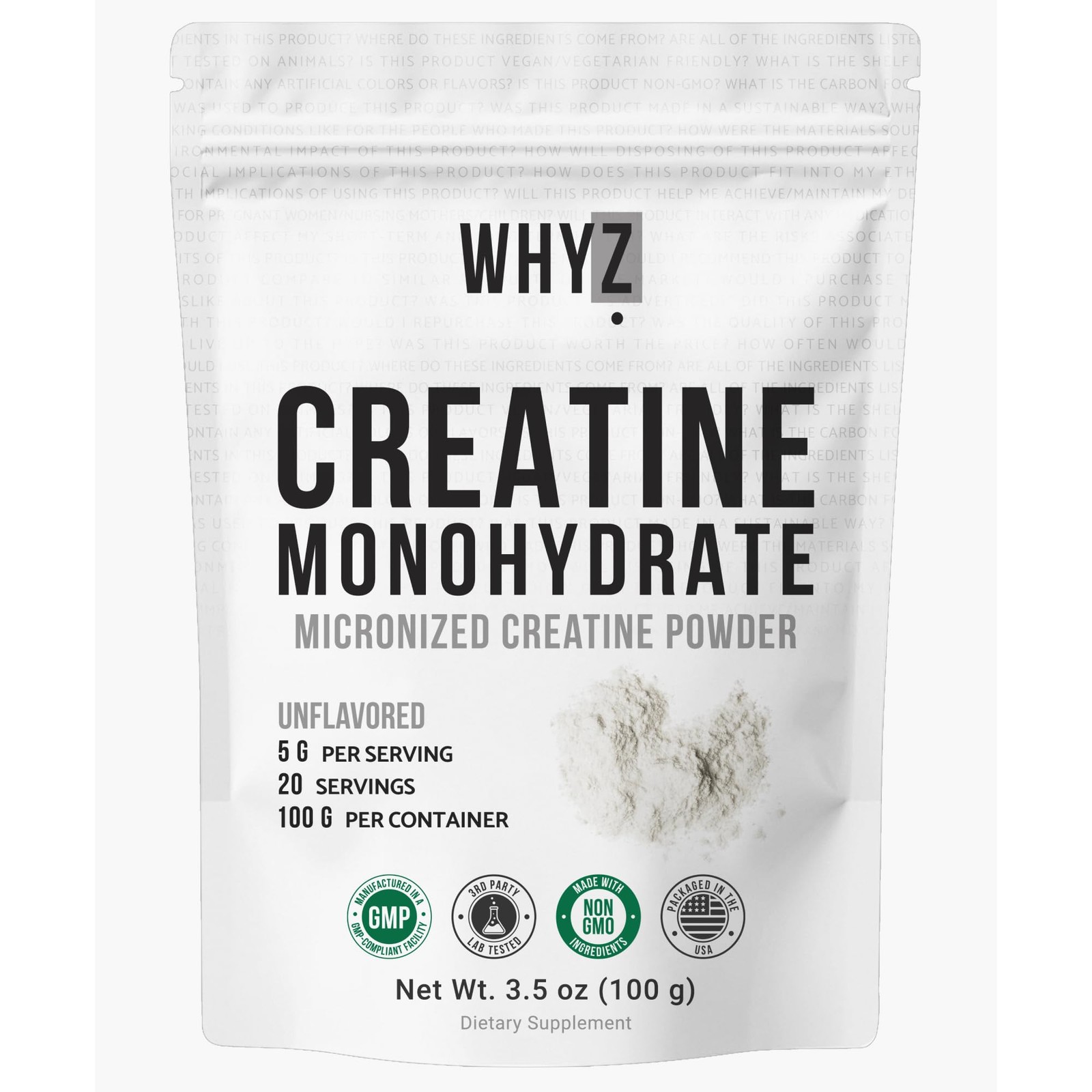 Creatine Monohydrate Powder, Micronized, Unflavored Creatine for Men & Women,…