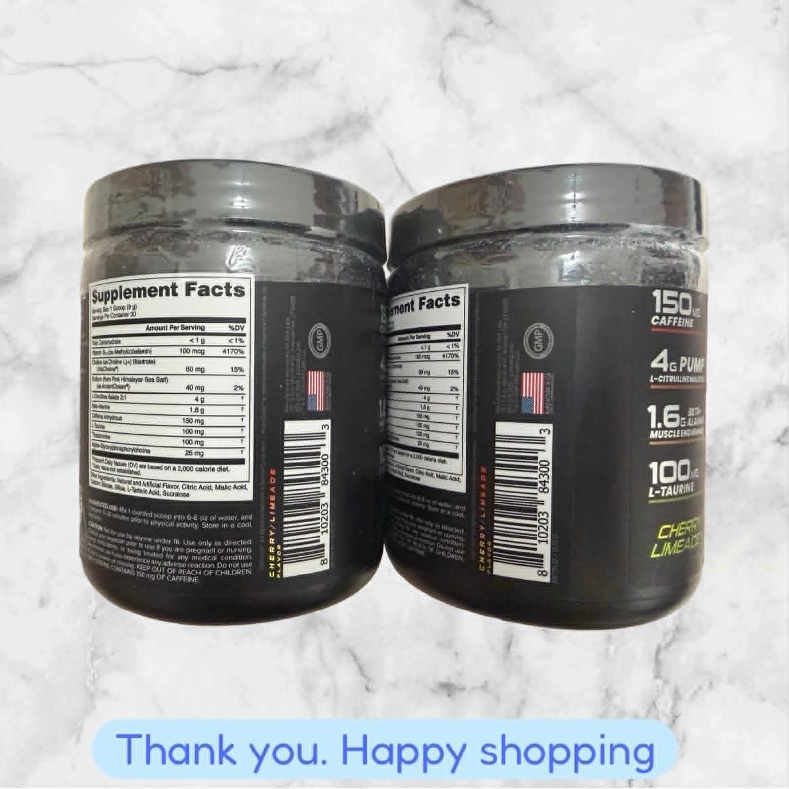 FOR 2 BUCKED UP CLASSIC Cherry Limeade PRE-WORKOUT 30 SERVINGS NEW SHIPPING