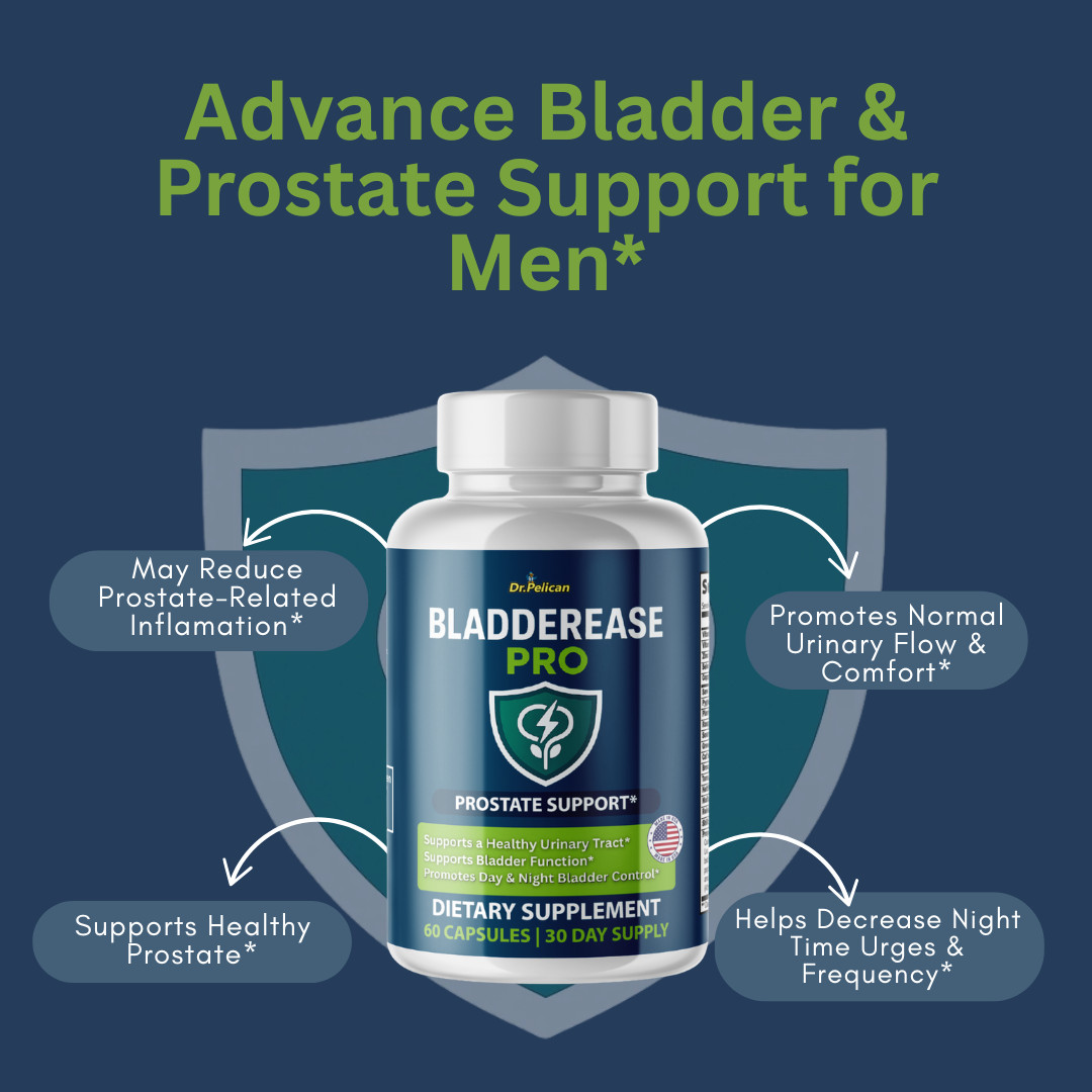 BladderEase Pro-Support Supplement for Men – Urinary & Prostate Health-3 Bottles