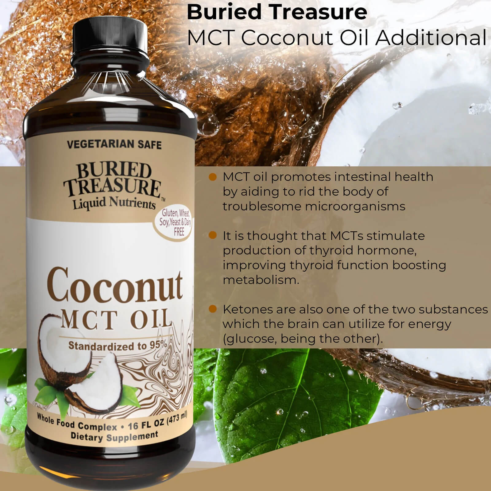 Buried Treasure Coconut Oil MCT 16 fl oz