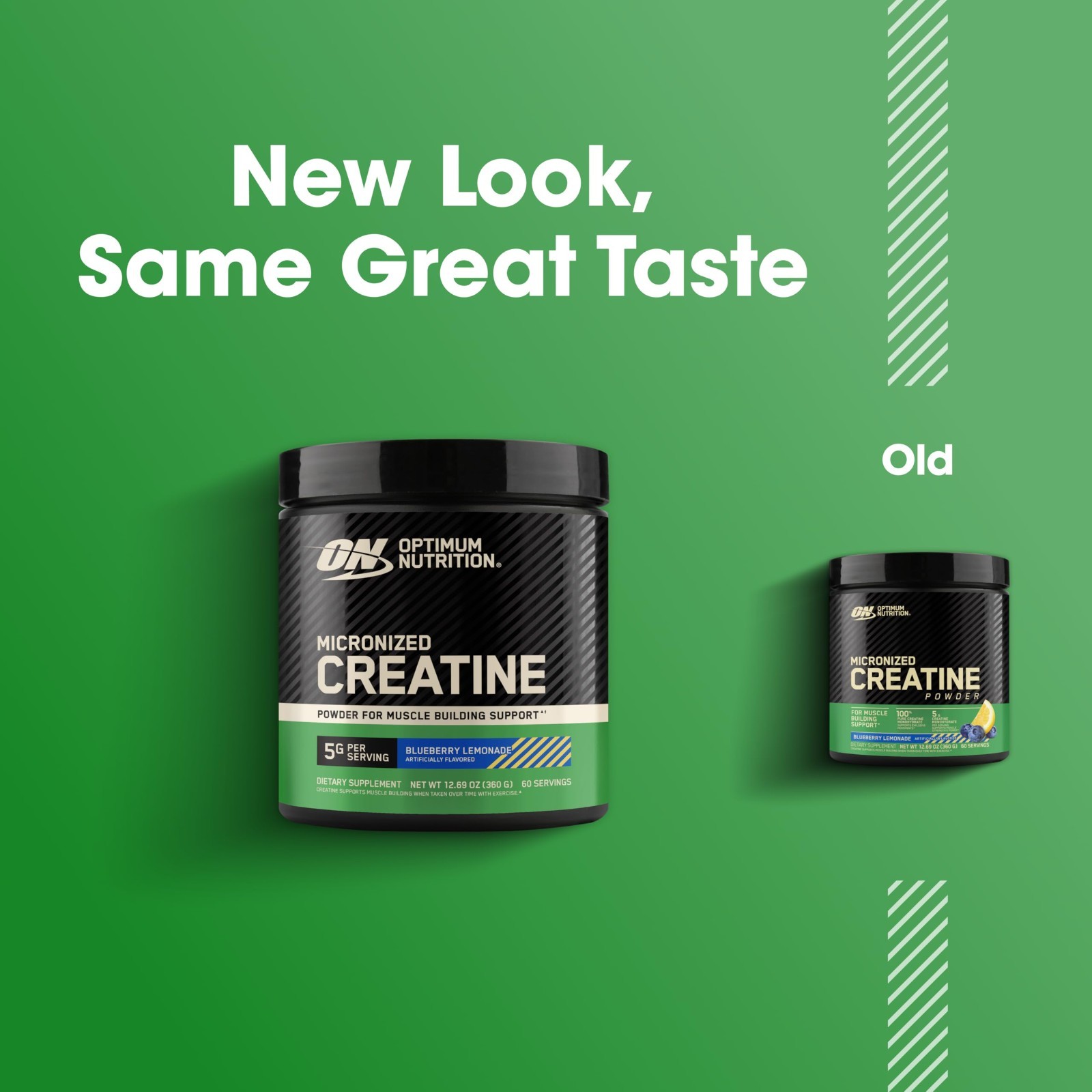 Micronized Creatine Monohydrate Powder – Blueberry Lemonade Flavor, 60 Servings,