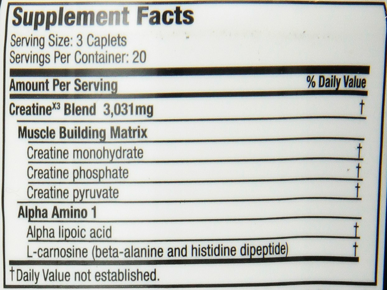 Six Star Elite Series Creatine X3 Micronized Creatine Muscle Builder 60 Pills