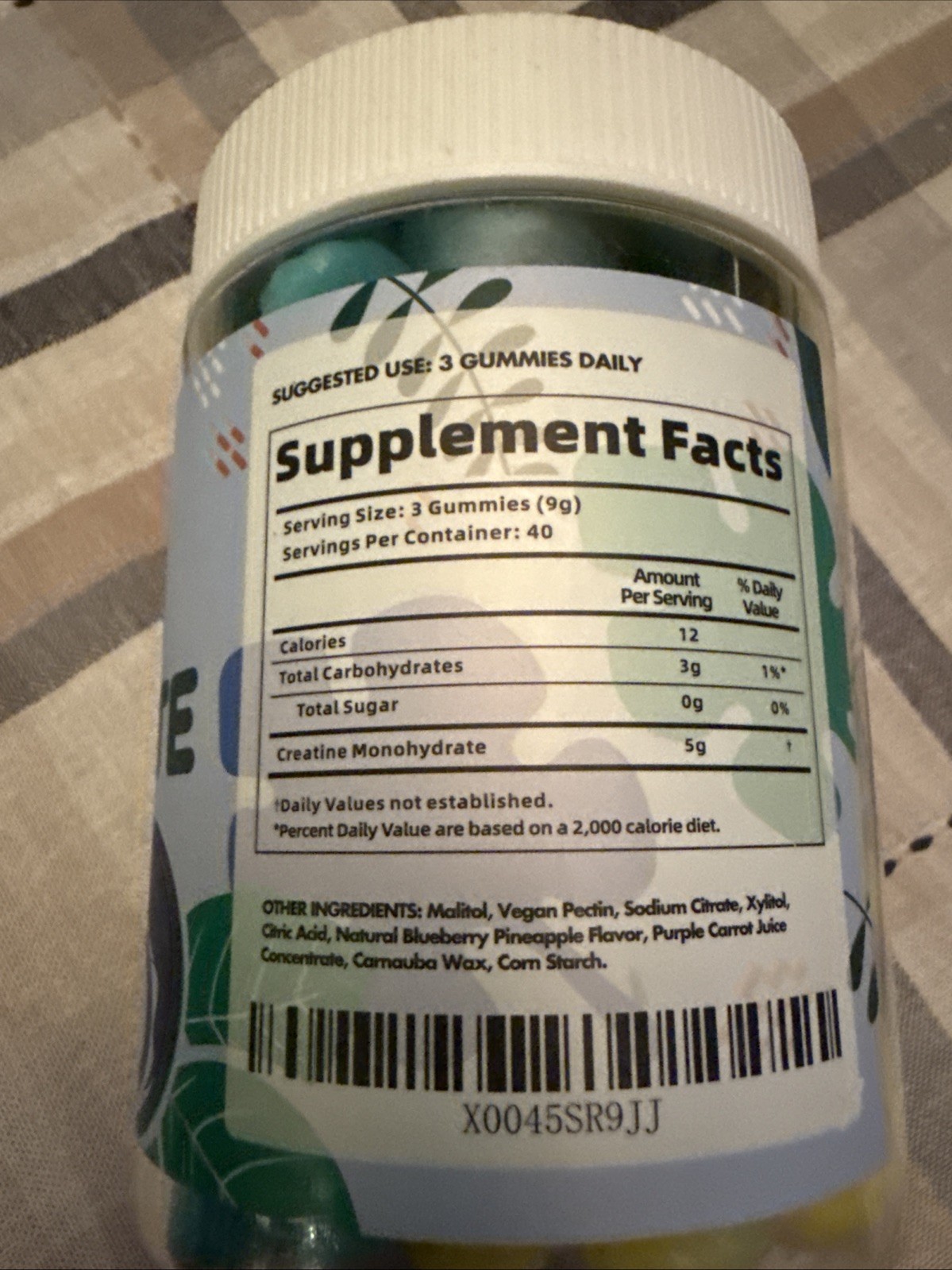 DANEW PRO Creatine Monohydrate Blueberry 120 Gummies Exp 09/2027