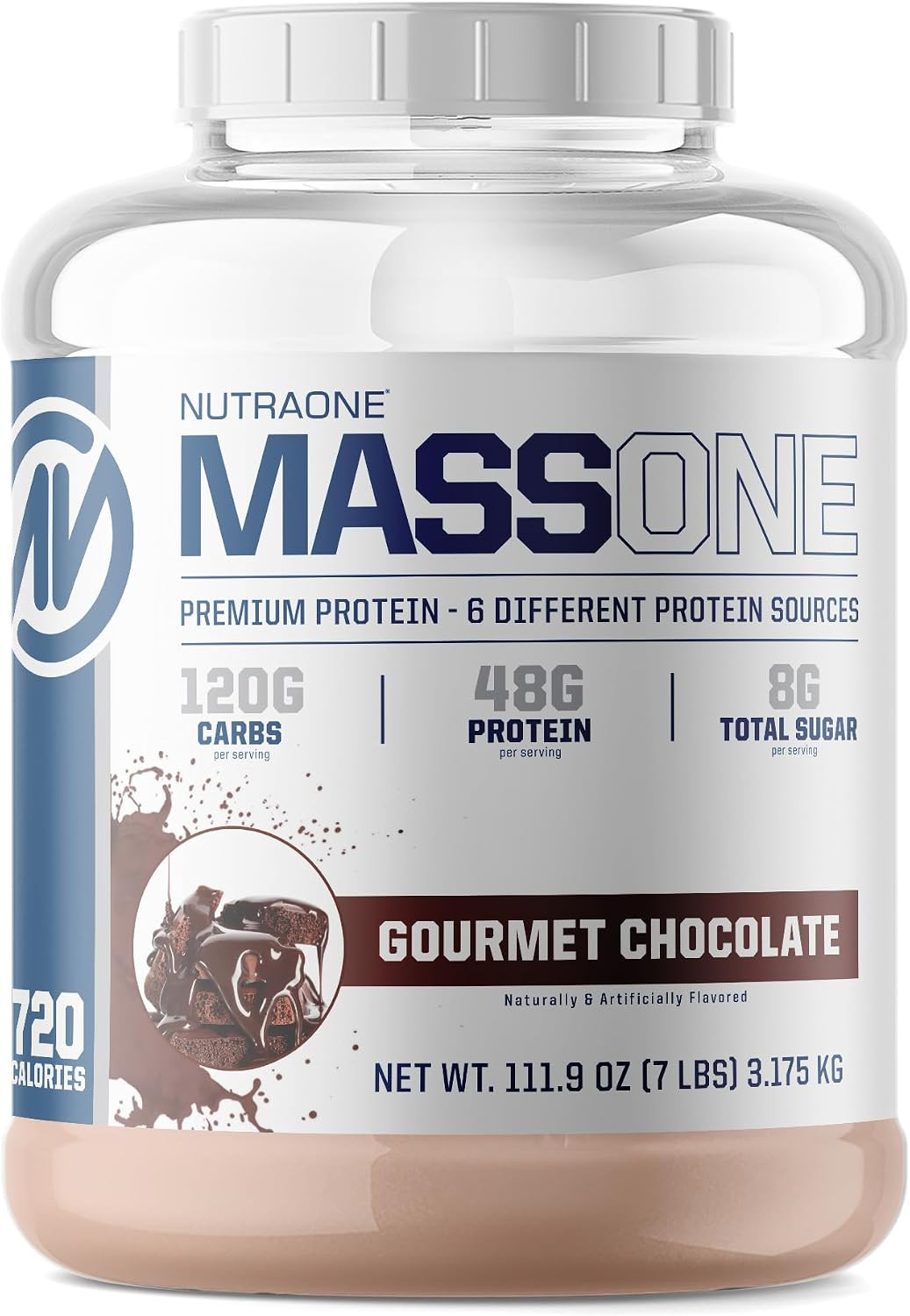Massone Mass Gainer Protein Powder Gain Weight Protein Meal Replacement (Gourmet