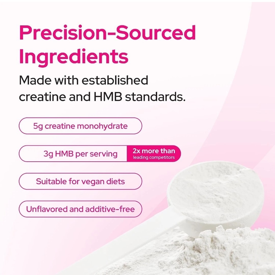 Creatine HMB Powder, 5g Creatine Monohydrate With 3g HMB, Creatvitalis And myHMB