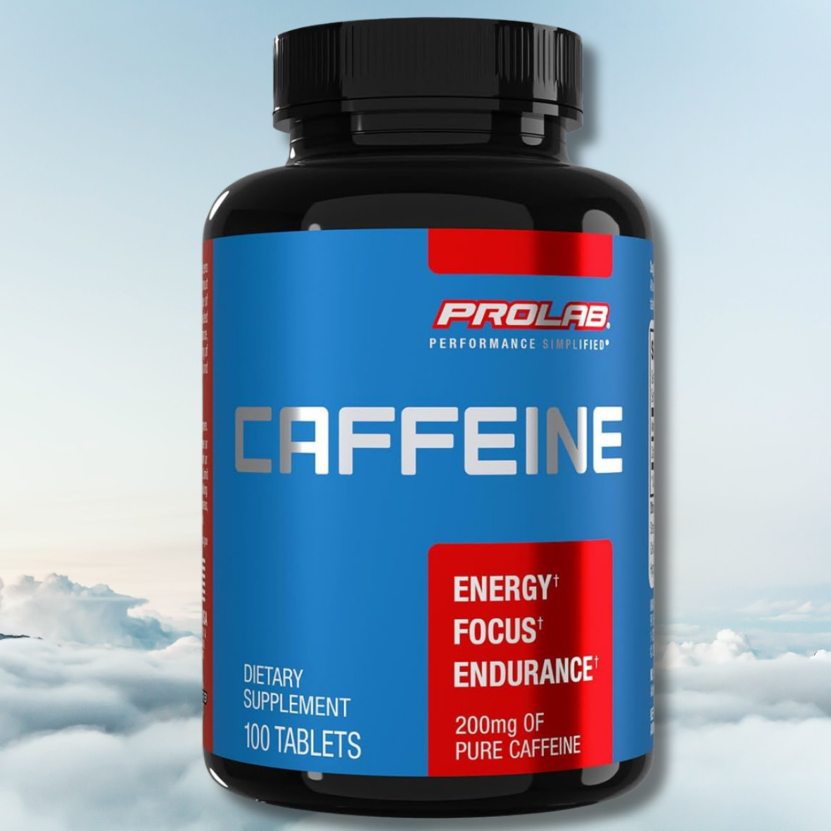 Caffeine Tablets 200mg 100ct. | Energy Support, Helps Enhance Endurance