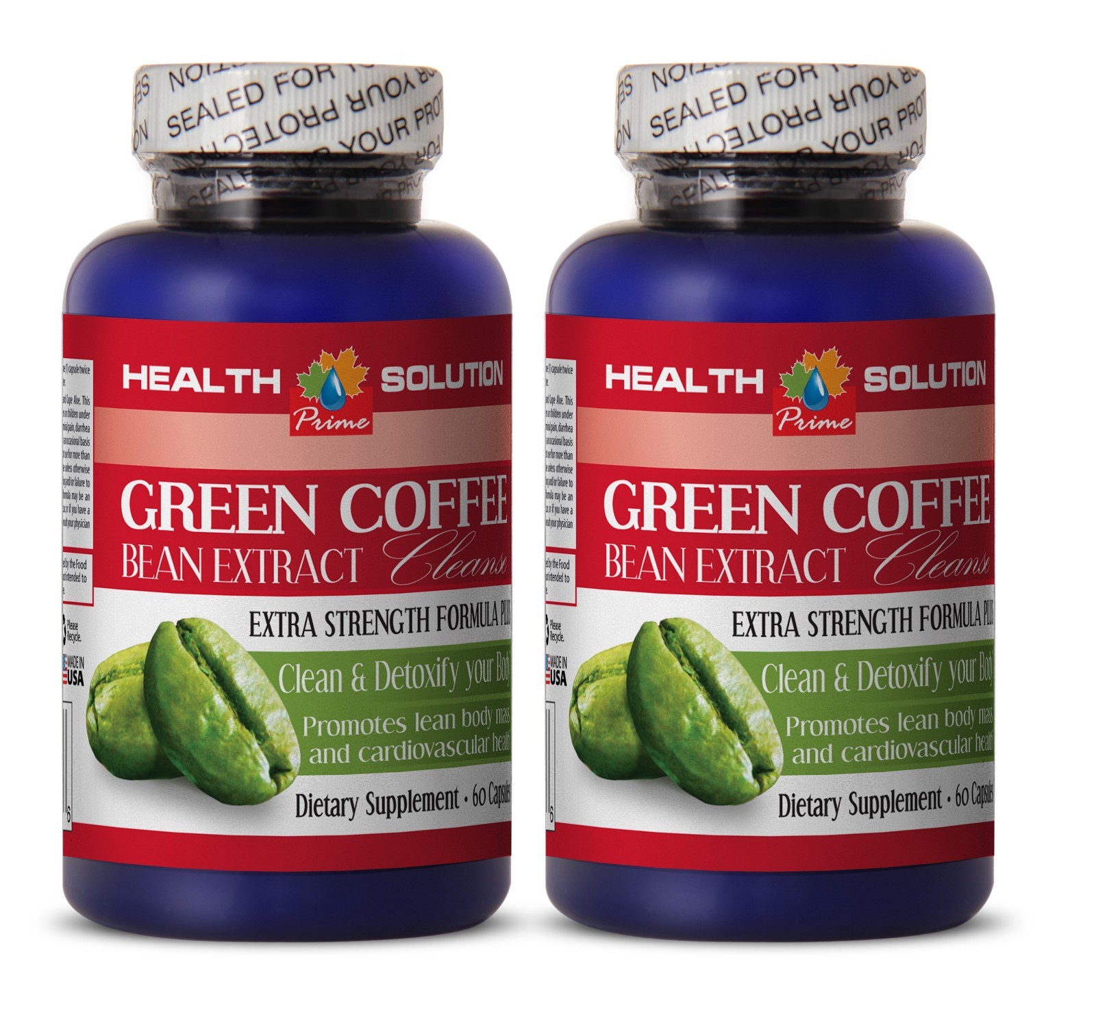 Extensive Slimmer – GREEN COFFEE EXTRACT CLEANSE 400MG 2B – Powerful GCA Extract