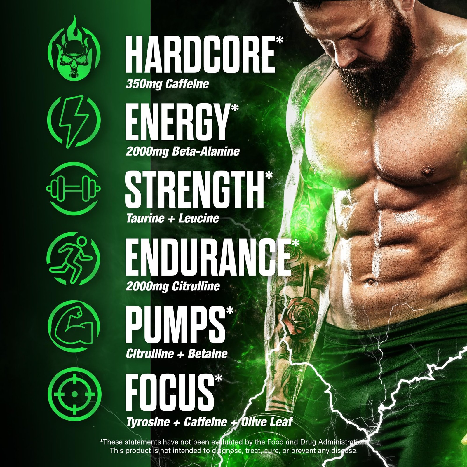 Jnx Sports The Shadow High Stim Preworkout Pre Workout Powder For Men Women