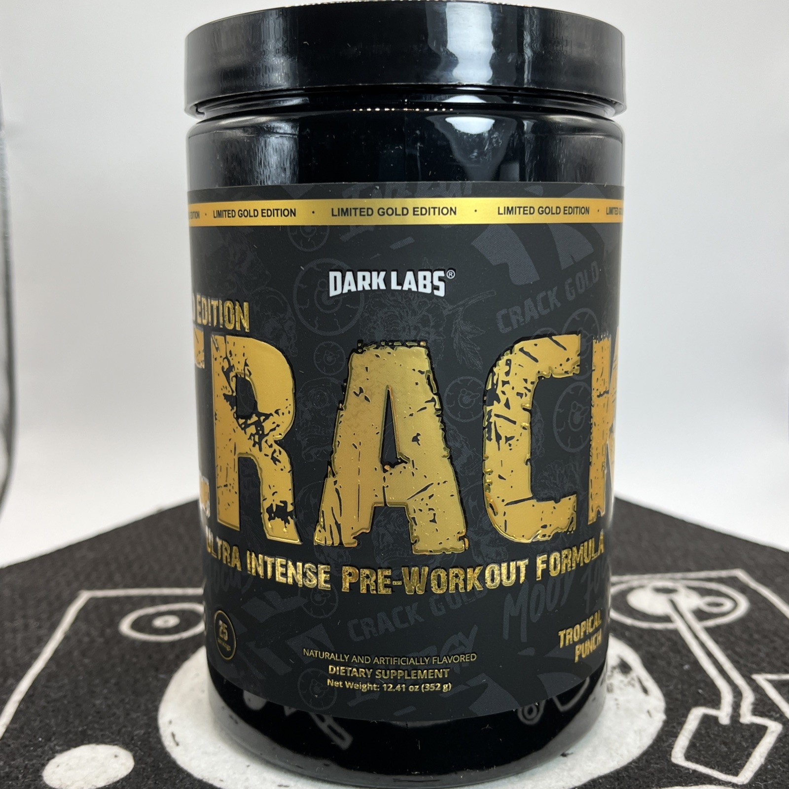 DARK LABS Gold Limited Edition High Stim Pre-Workout (2025) Version Punch flavor