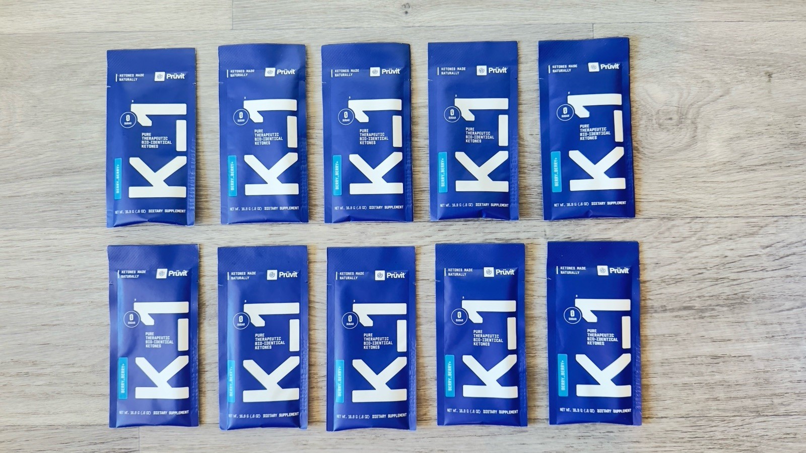 Pruvit Keto OS NAT Berry Berry+ Bio-Identical Ketones Drink Mix 10 Packets Keto