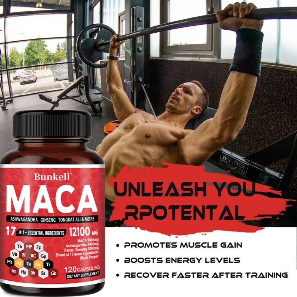 Maca 17-in-1 Capsules 12100mg-Balance hormones, boost energy and endurance 5pack