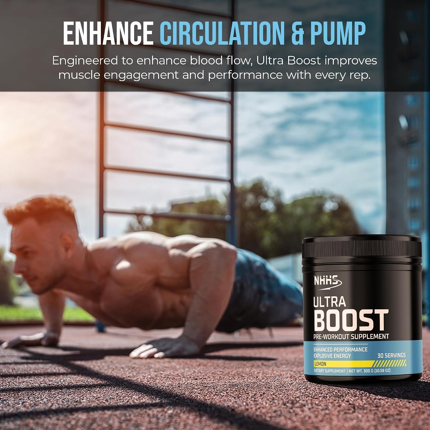 300g Ultra Boost Pre-Workout Powder, Formula for Explosive Energy & Focus