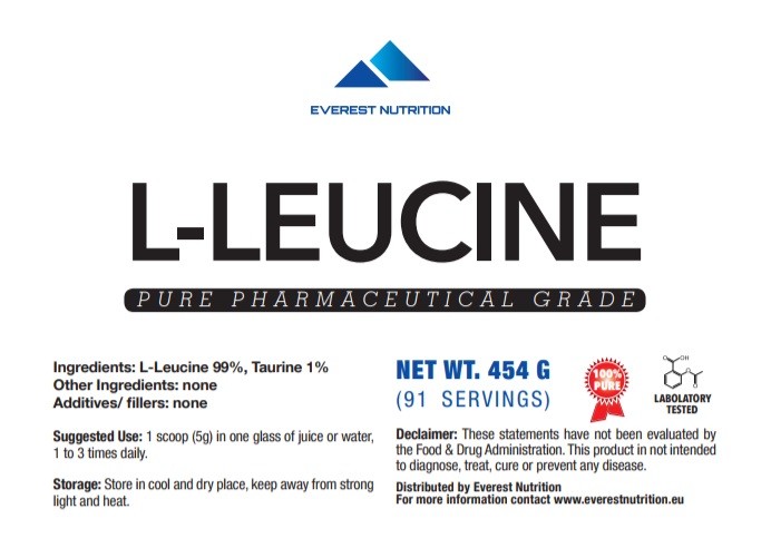 L-Leucine Powder – BCAA Amino Acid for Muscle, Strength, Workout & Recovery