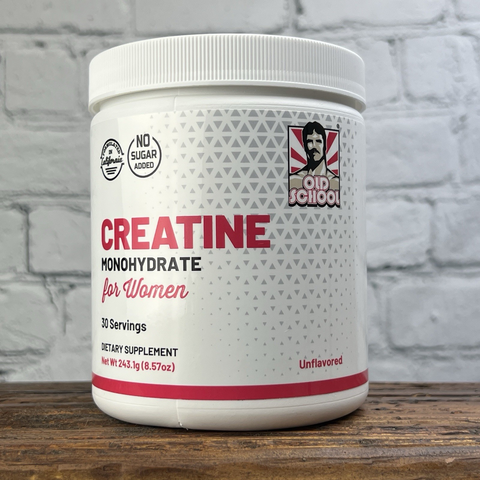 Old School Creatine Monohydrate Powder for Women Unflavored 8.57oz