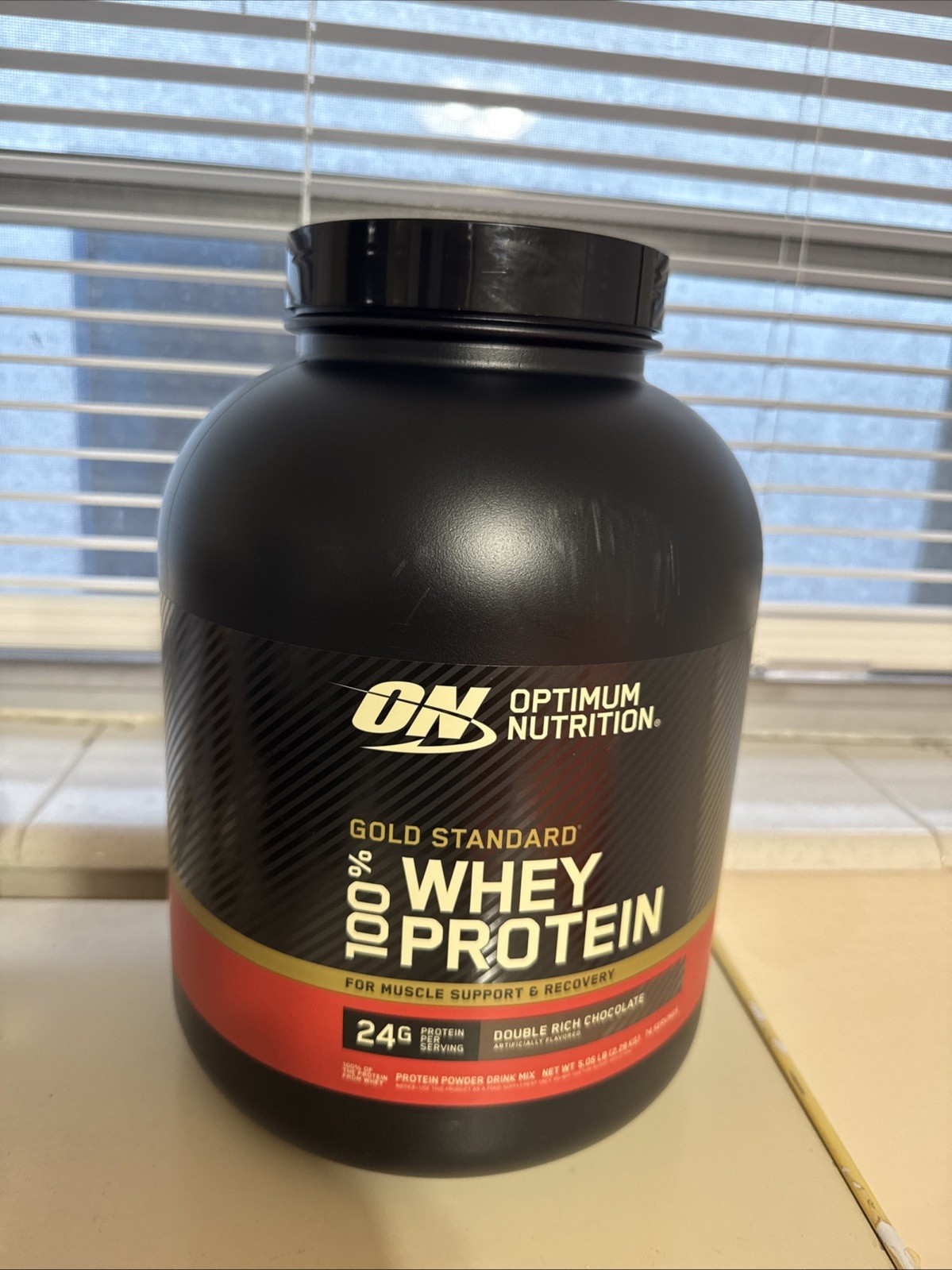 Gold Standard Whey Protein 100% Double Rich Chocolate 5.05 Lbs