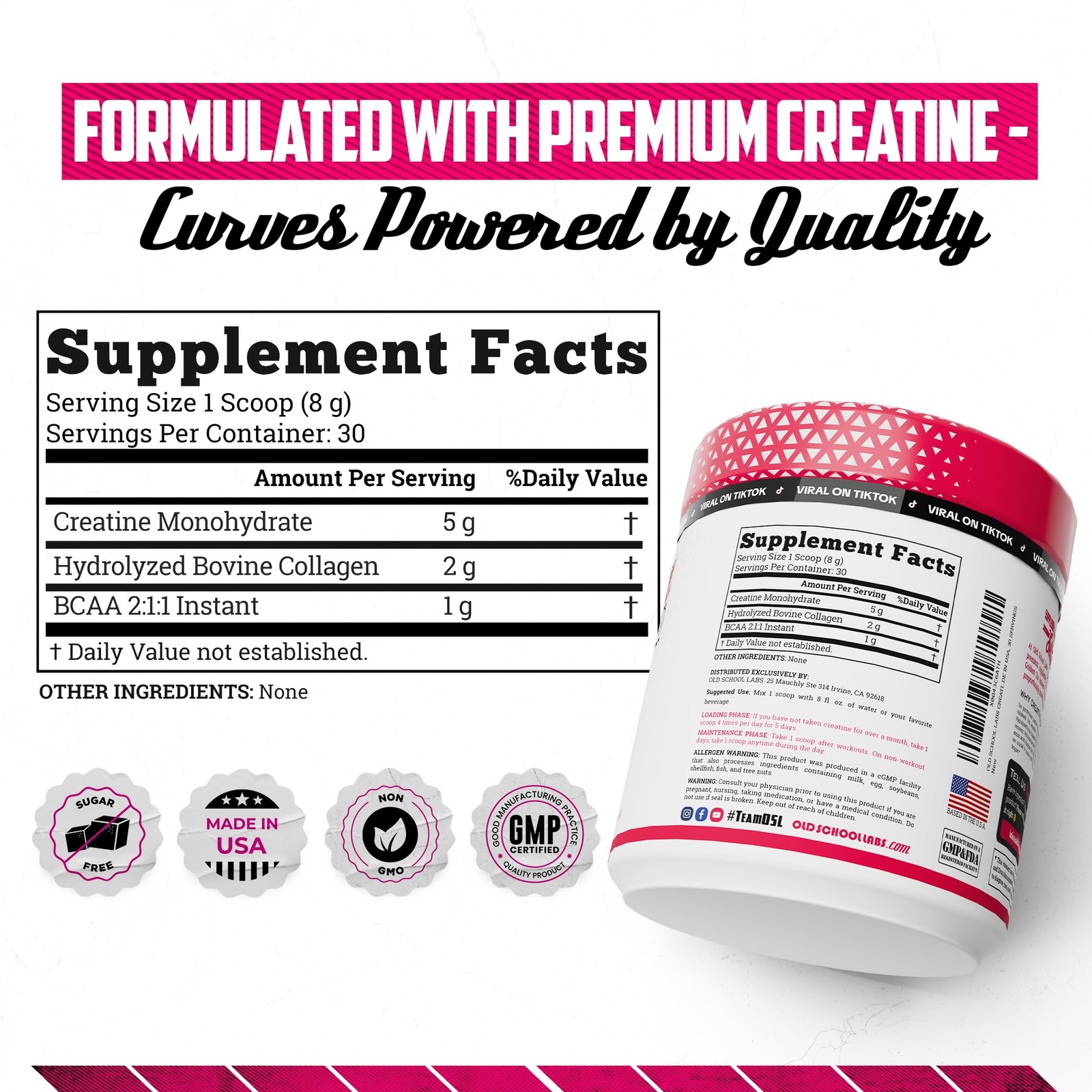 Creatine for Women – Post-Workout Supplement with 5000mg Creatine Monohydrate…