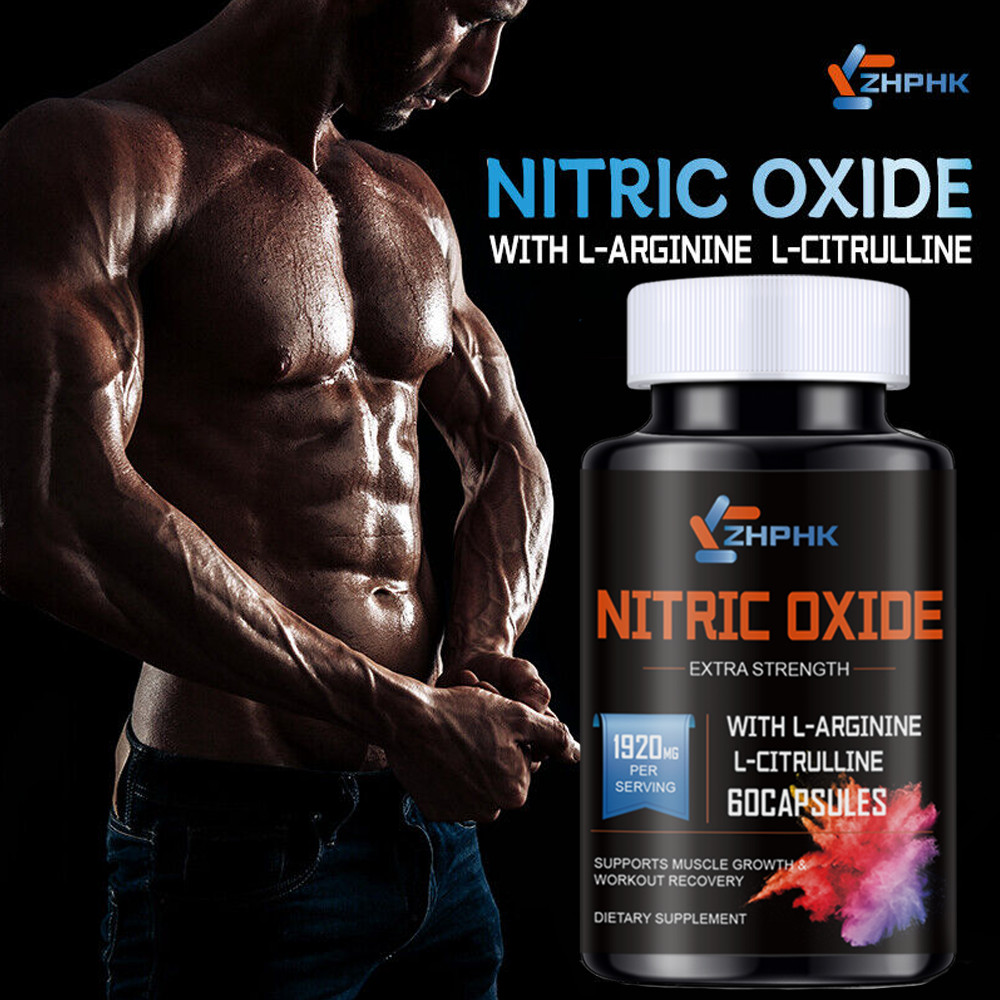 Nitric Oxide Natural Booster Supplement – L-Arginine, L-Citrulline 1500mg -120ct