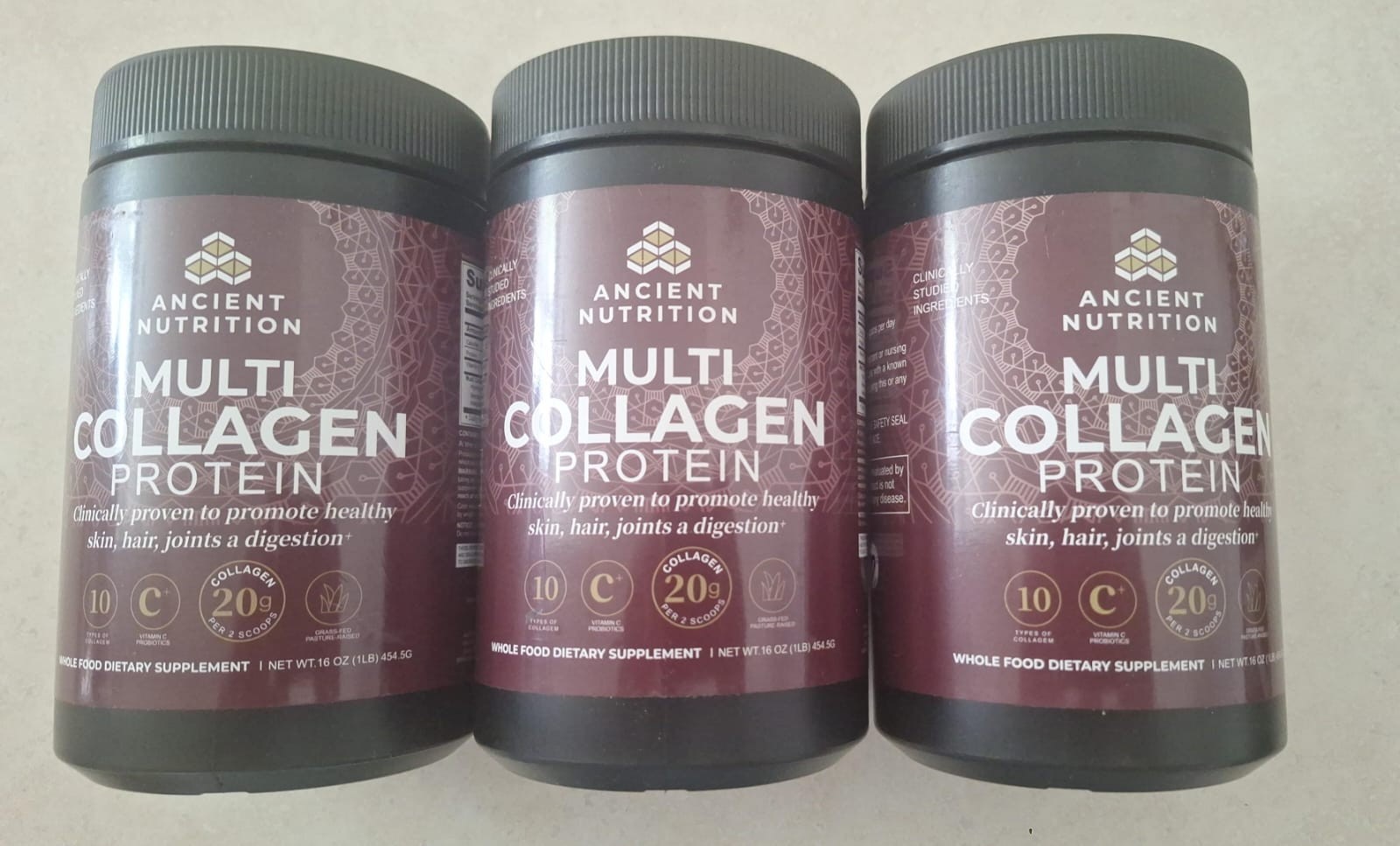 Ancient Nutrition Collagen Powder Protein,Unflavored 45 Servings Exp 05/2028