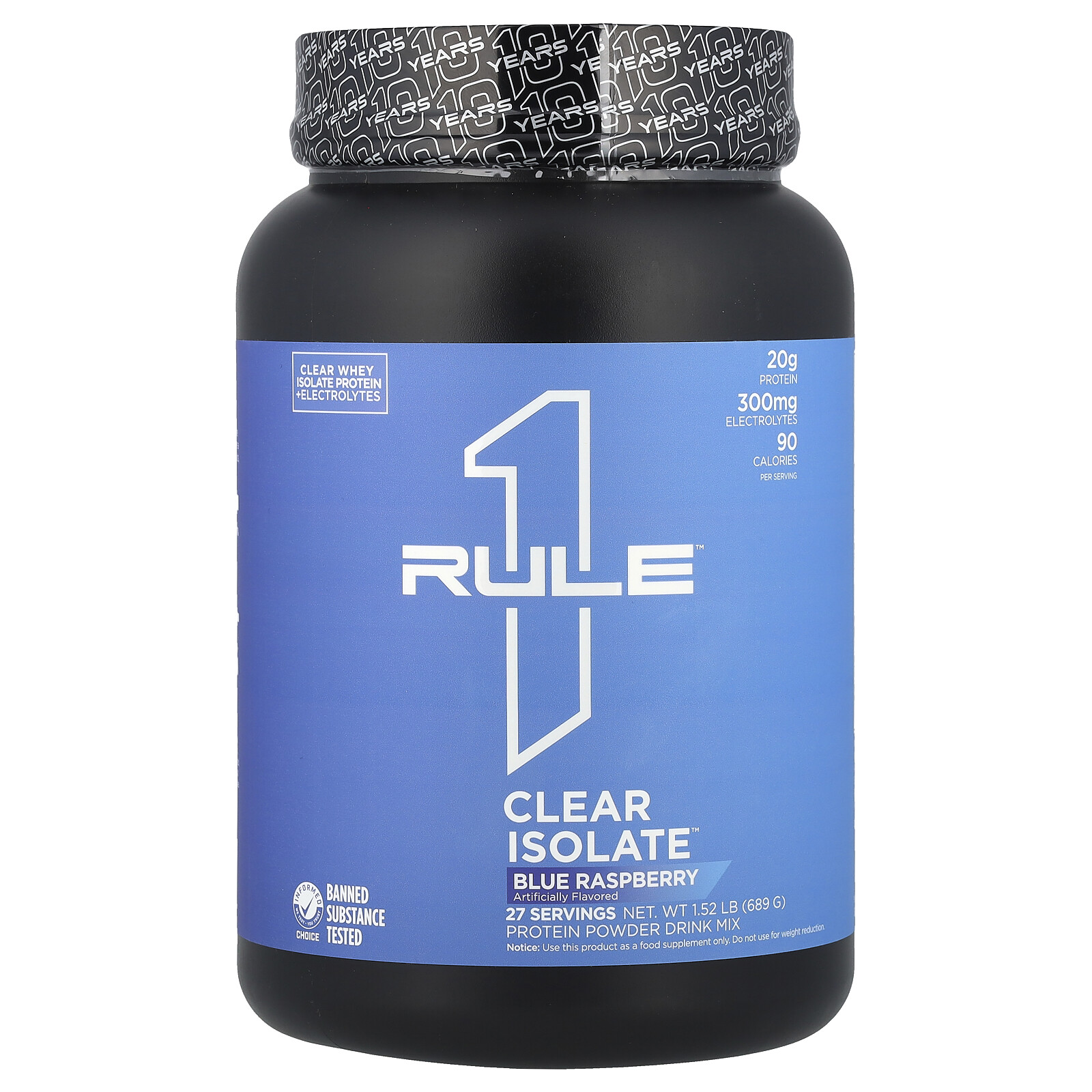 Clear Isolate™, Blue Raspberry, 1.52 lb (689 g)