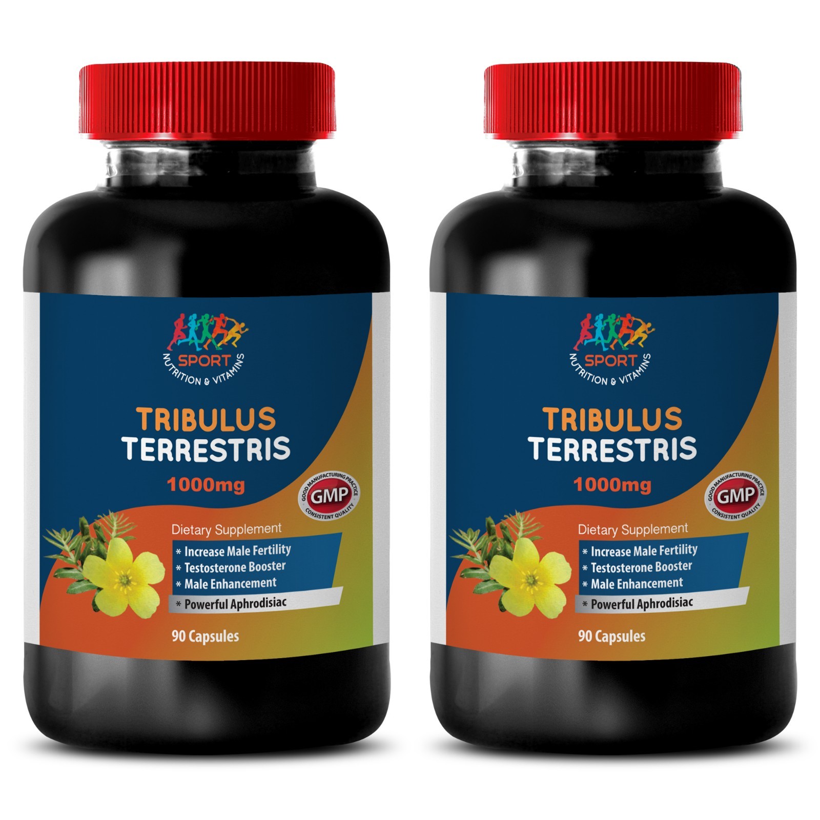 TRIBULUS 1000mg male enhancement – Testosterone Booster – 2 Bottles 180Tablet