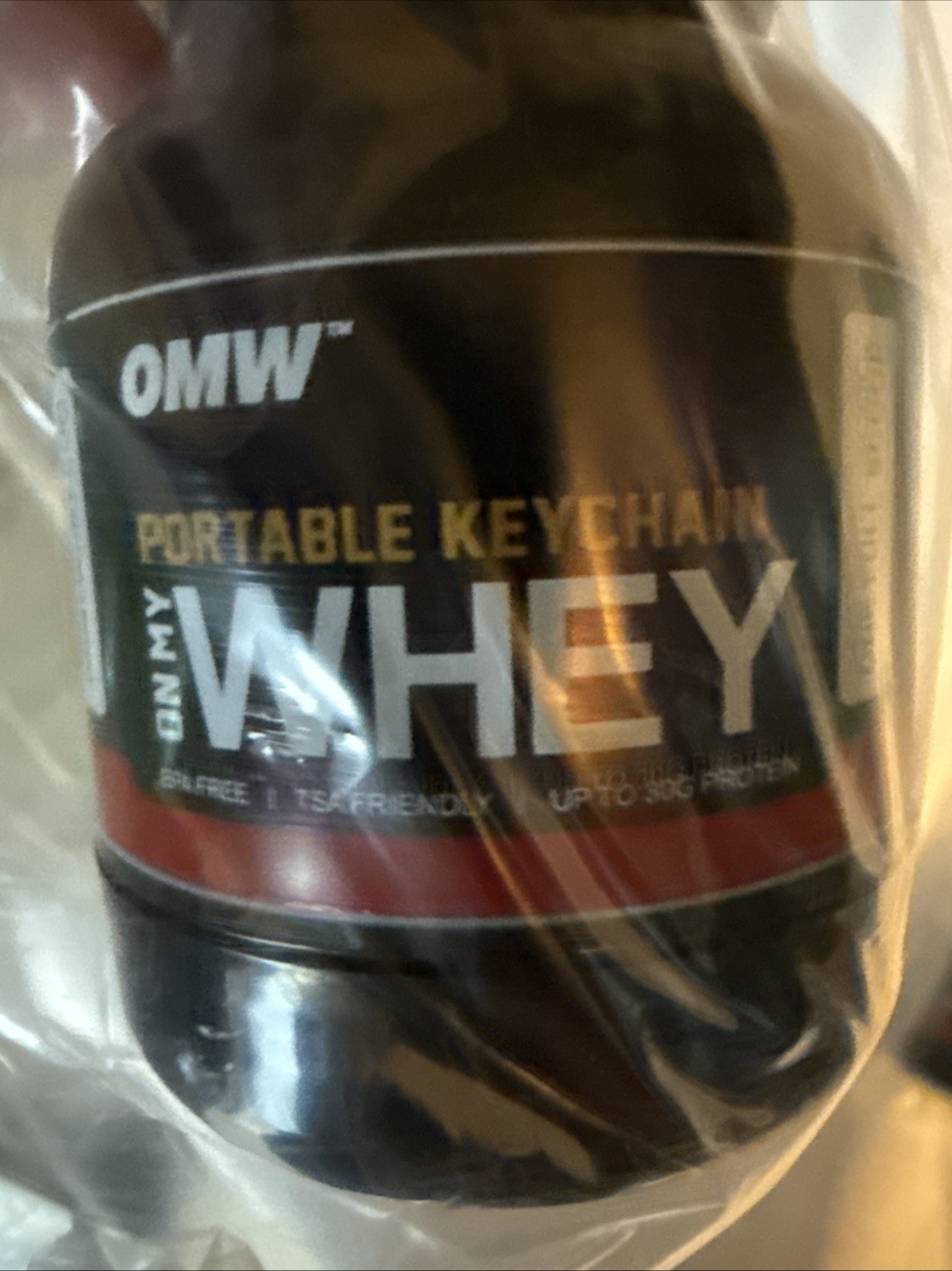 2 Portable Whey Protein Supplement Keychain Bottle – Mini Gym Container (100ml)