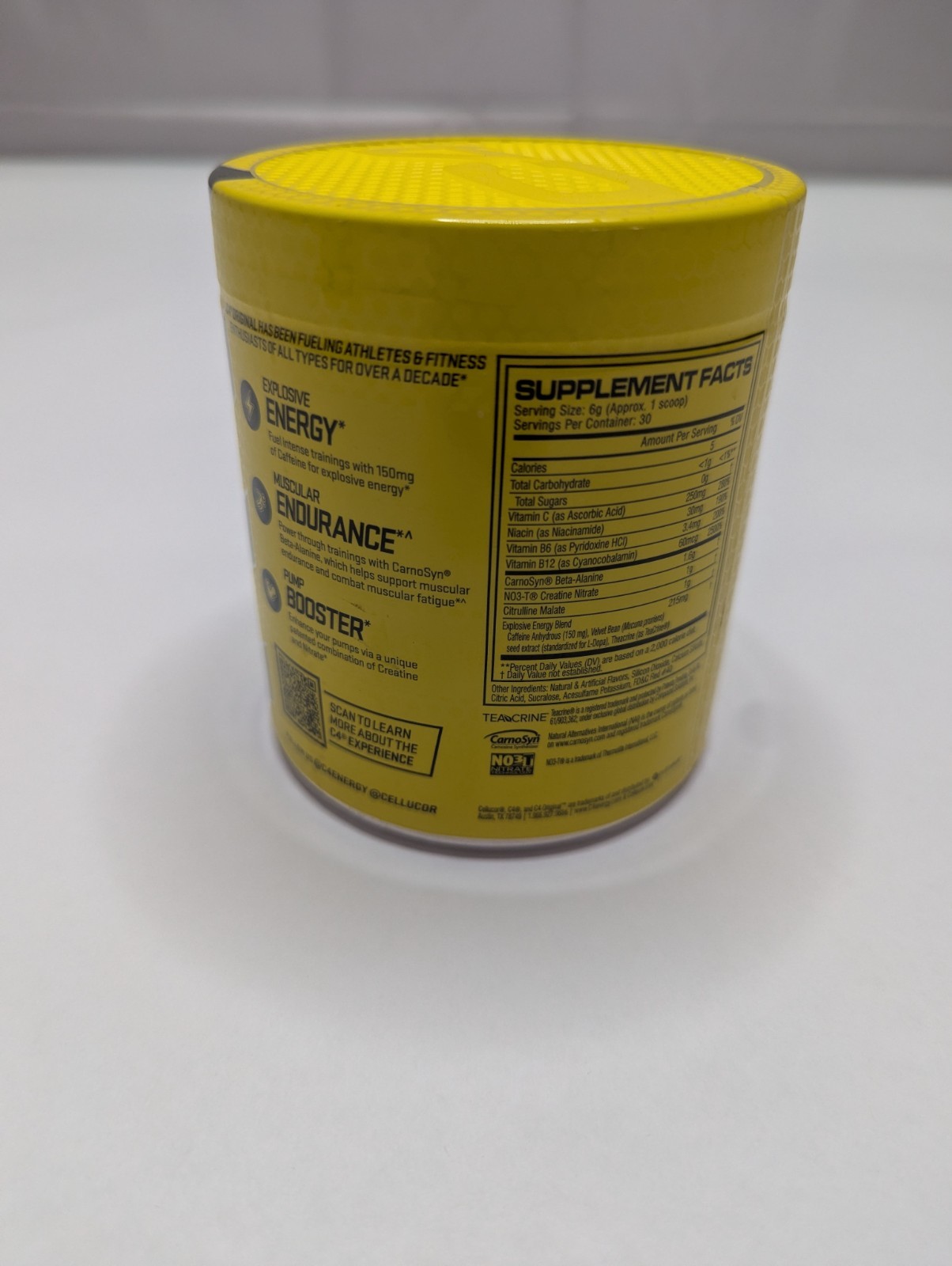 C4 Original Pre-Workout Fruit Punch 6.3 oz 30 Servings Sealed