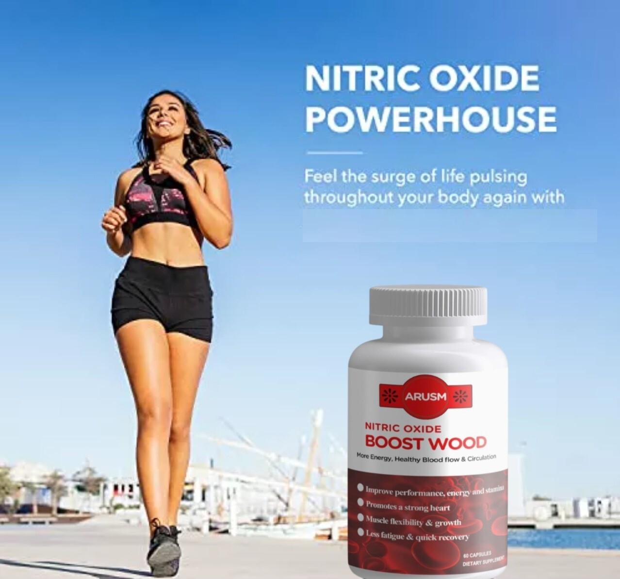 Nitric Oxide L-Arginine Pre Workout+Testosterone Booster,Multivitamin Men’s,Test